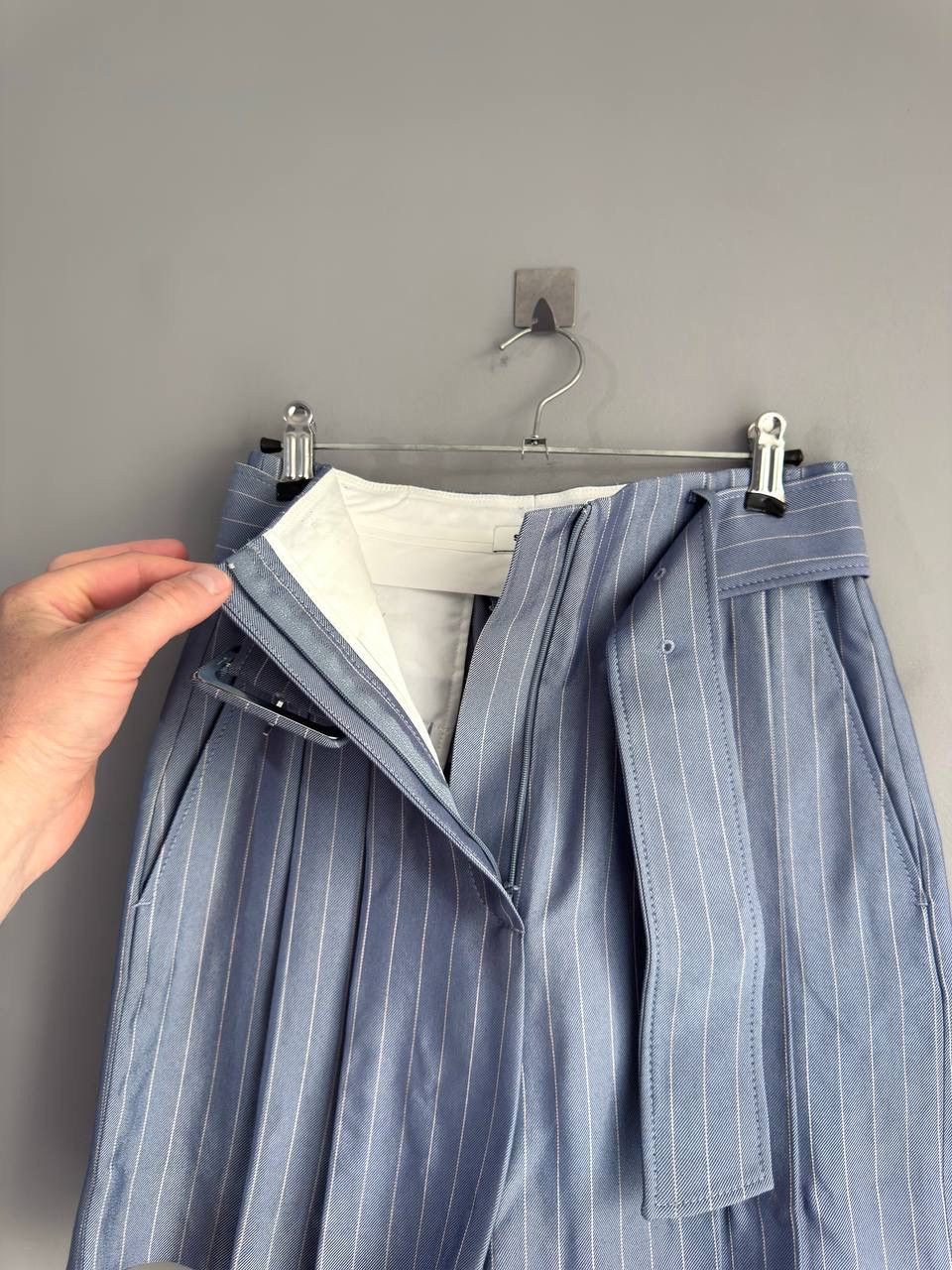 Sandro Sandro Women's Blue Striped High Pleated Shorts, Size 34/XS Size 24" / US 00 / IT 34 - 10 Thumbnail