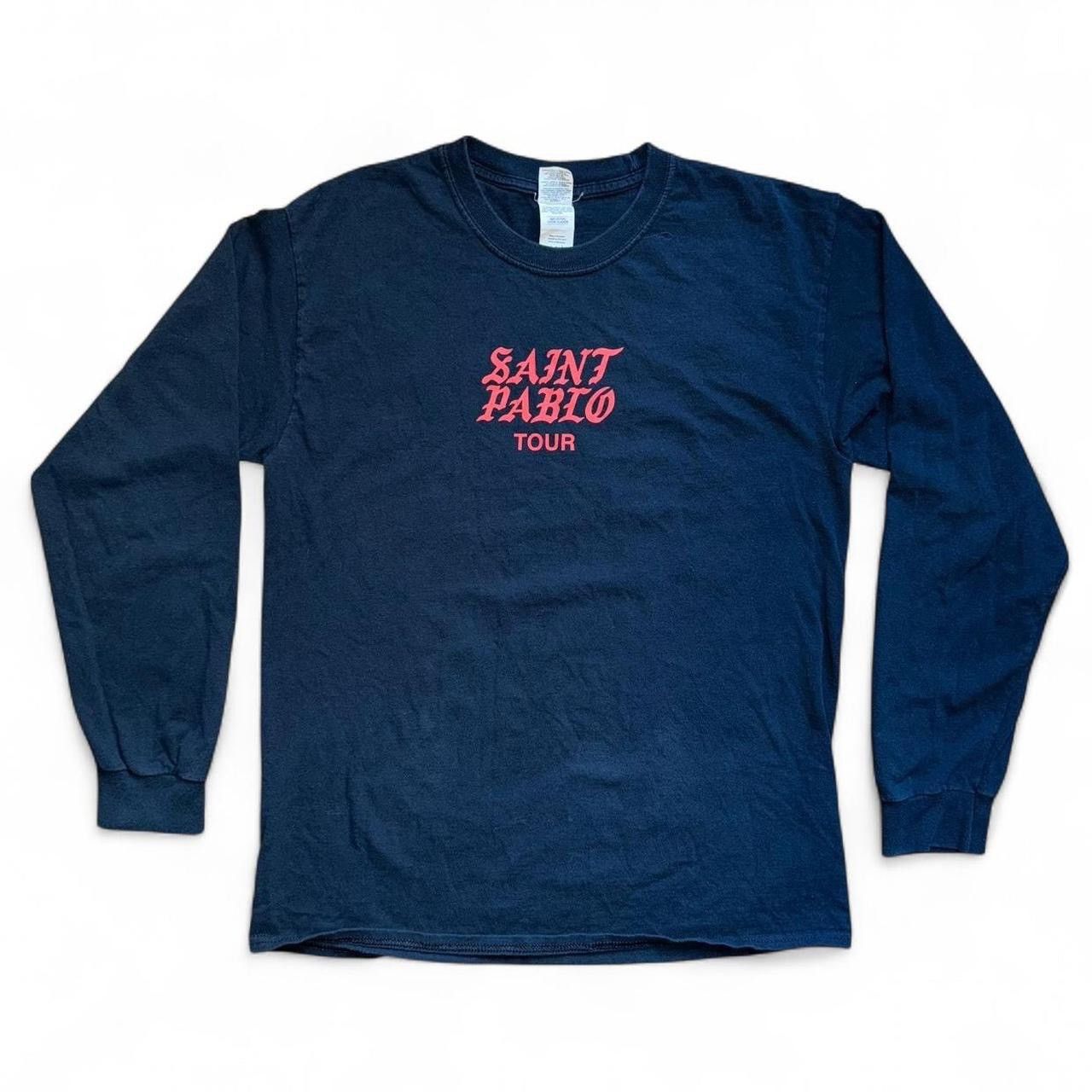 Kanye West × Yeezy Kanye Black Saint Pablo Tour 2016 Long Sleeve Sz M💥 Size US M / EU 48-50 / 2 - 3 Thumbnail