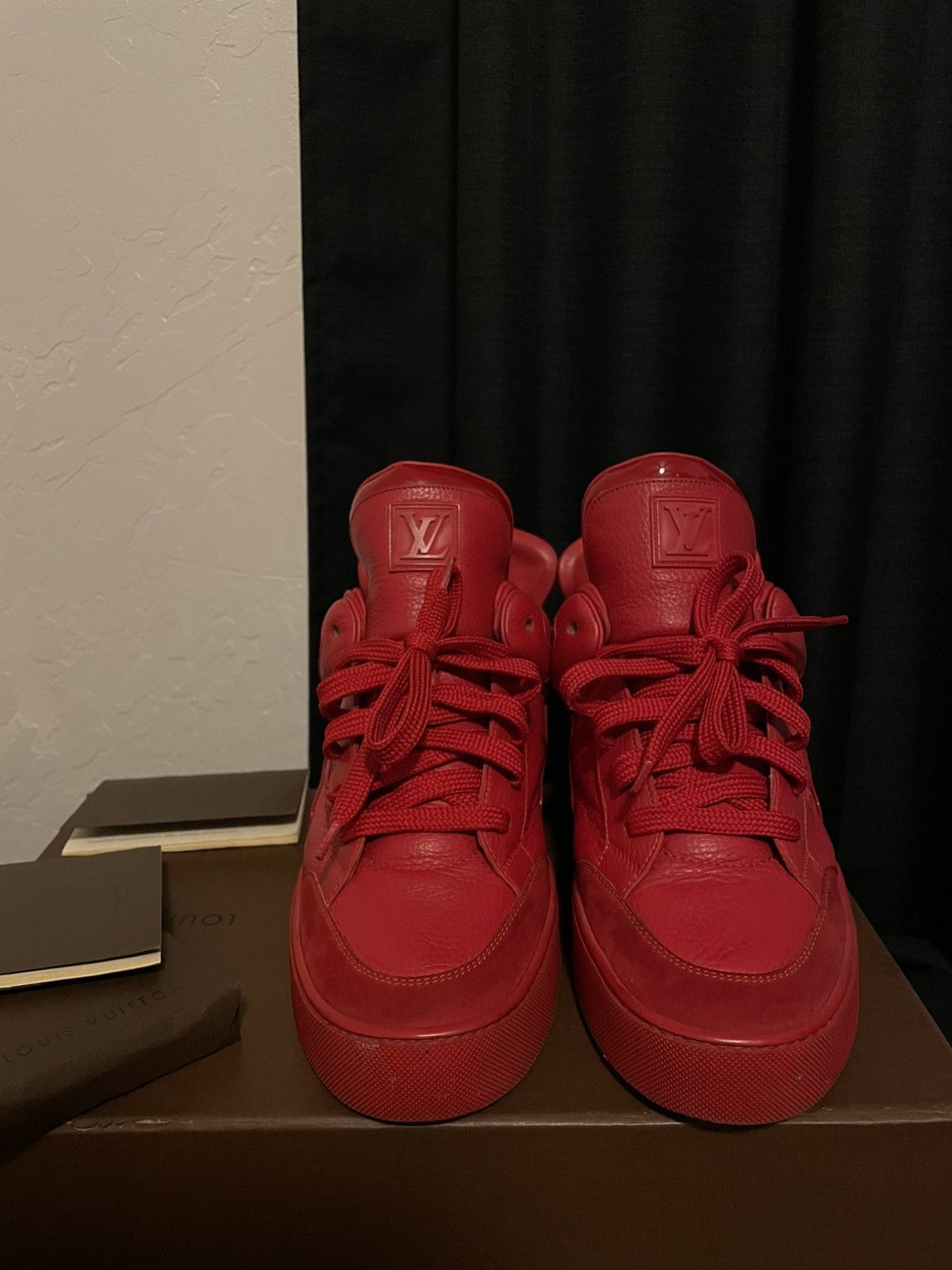 Kanye West × Louis Vuitton Kanye Louis Vuitton all red dons Size US 7.5 / EU 40-41 - 1 Thumbnail