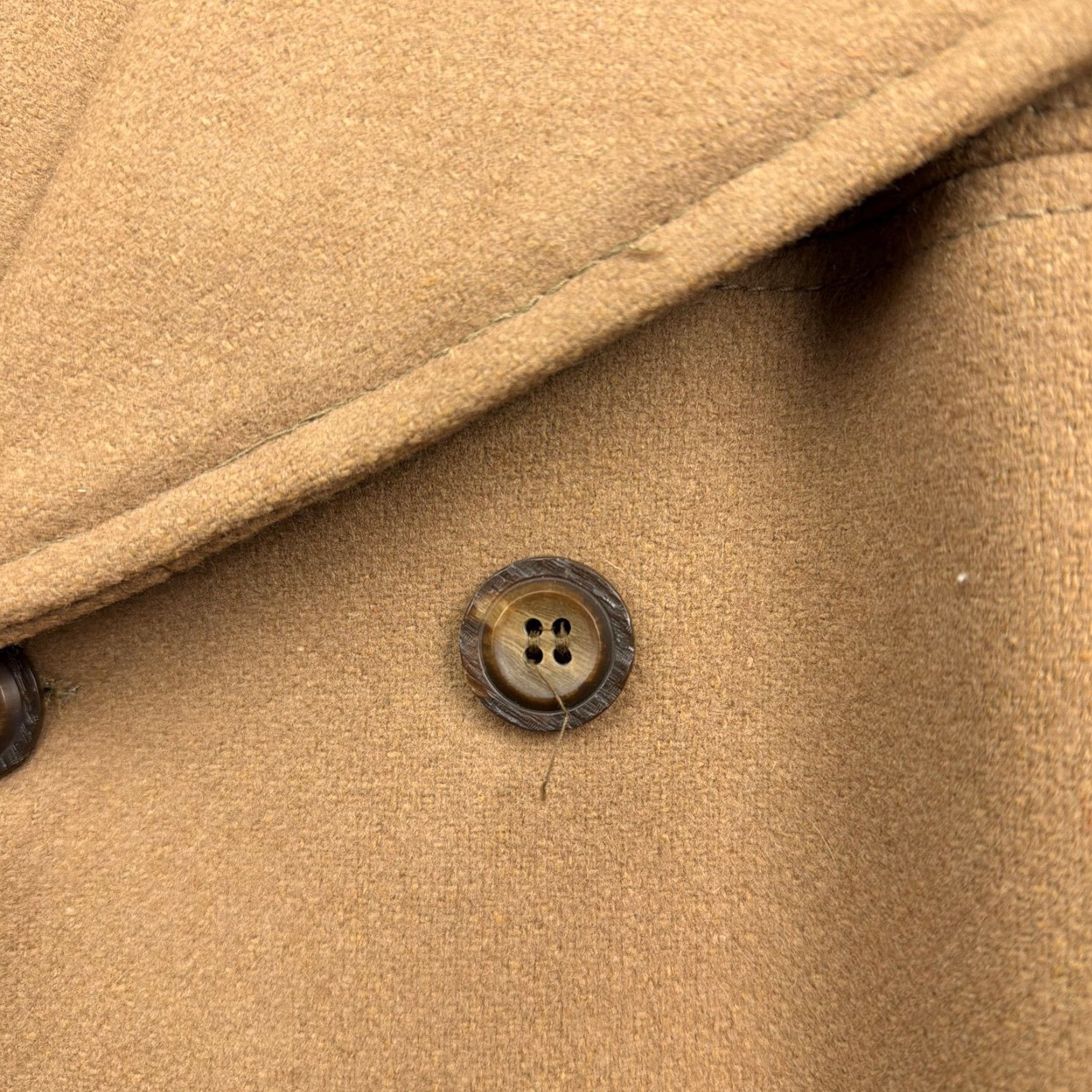Doublet VINTAGE Wool Coat Mens Size 46 Beige Double Breasted Overcoat Lined Peacoat 60s Size US S / EU 44-46 / 1 - 3 Thumbnail