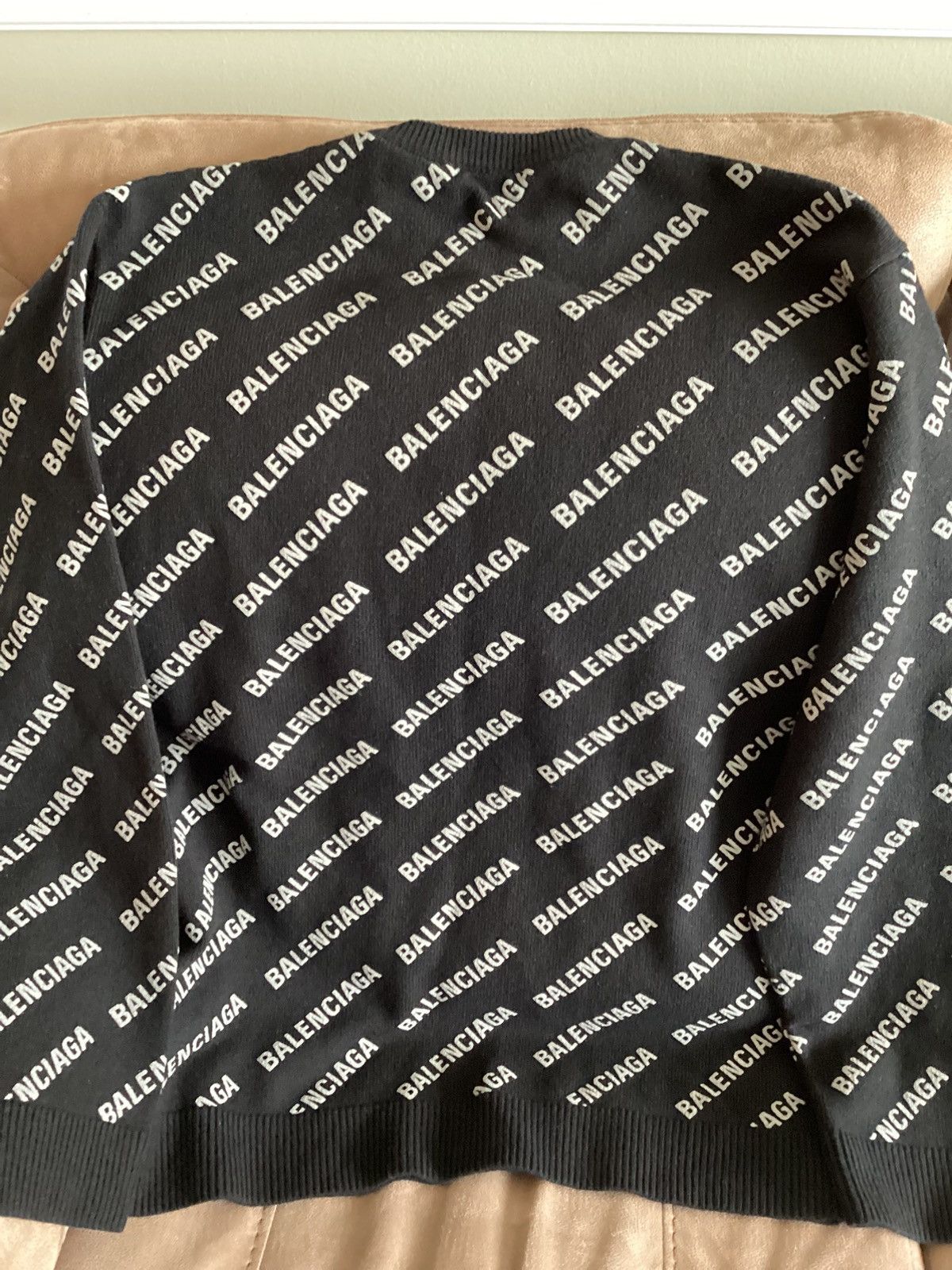 Balenciaga Balenciaga Cashmere Sweater Men's Black Size US M / EU 48-50 / 2 - 2 Thumbnail
