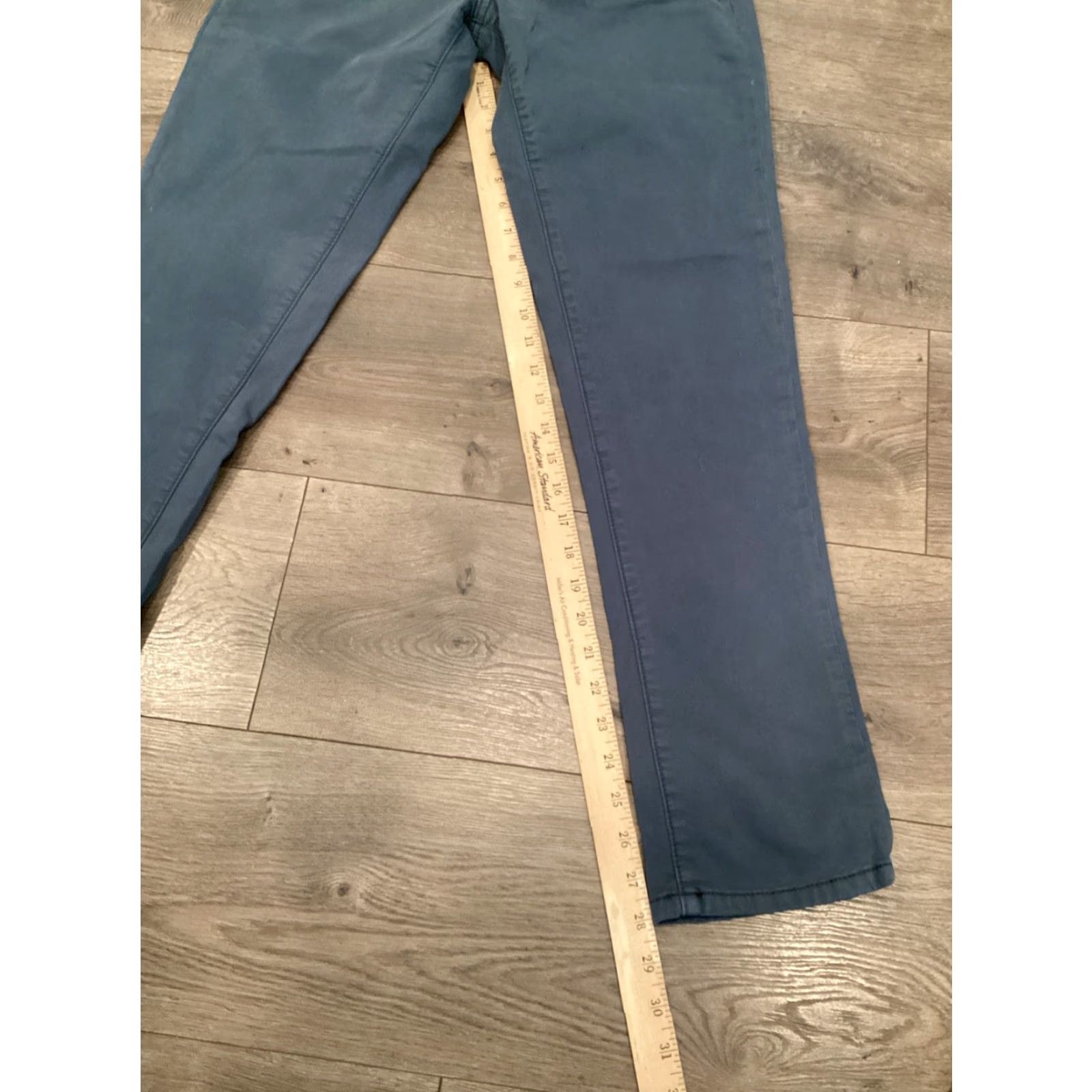 Anthropologie Anthropologie Pilcro & the Letterpress High-Rise Khakis Jeans Women Size 28 Slim Blue Denim Size 28" / US 6 / IT 42 - 2 Thumbnail