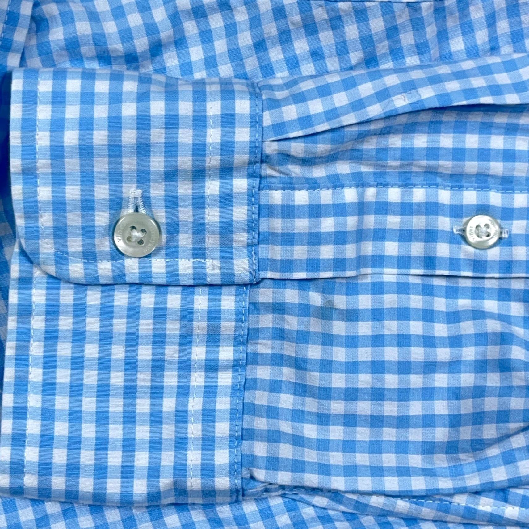 Vineyard Vines Vineyard Vines Shirt Men Large Blue Classic Fit Tucker Button Up Gingham Poplin Size US L / EU 52-54 / 3 - 5 Thumbnail