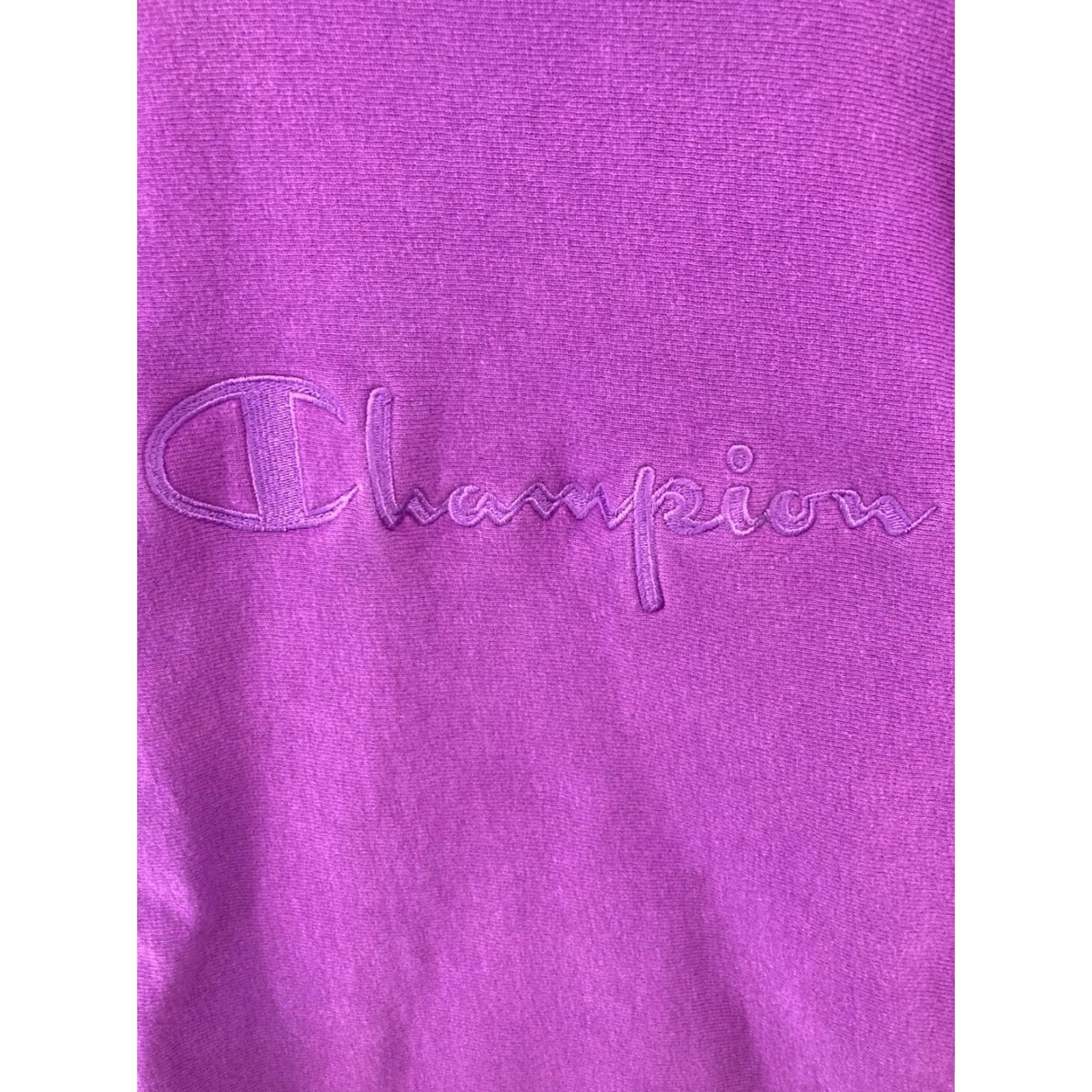 Champion VINTAGE Champion Womens Sweatshirt XL Purple Reverse Weave Embroidered USA MADE Size XL / US 12-14 / IT 48-50 - 6 Thumbnail