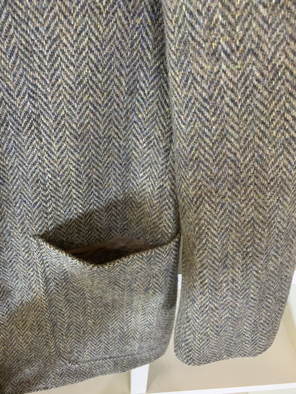 Harris Tweed Vintage Flying Cross x harris tweed wool jacket Size 42L - 6 Thumbnail