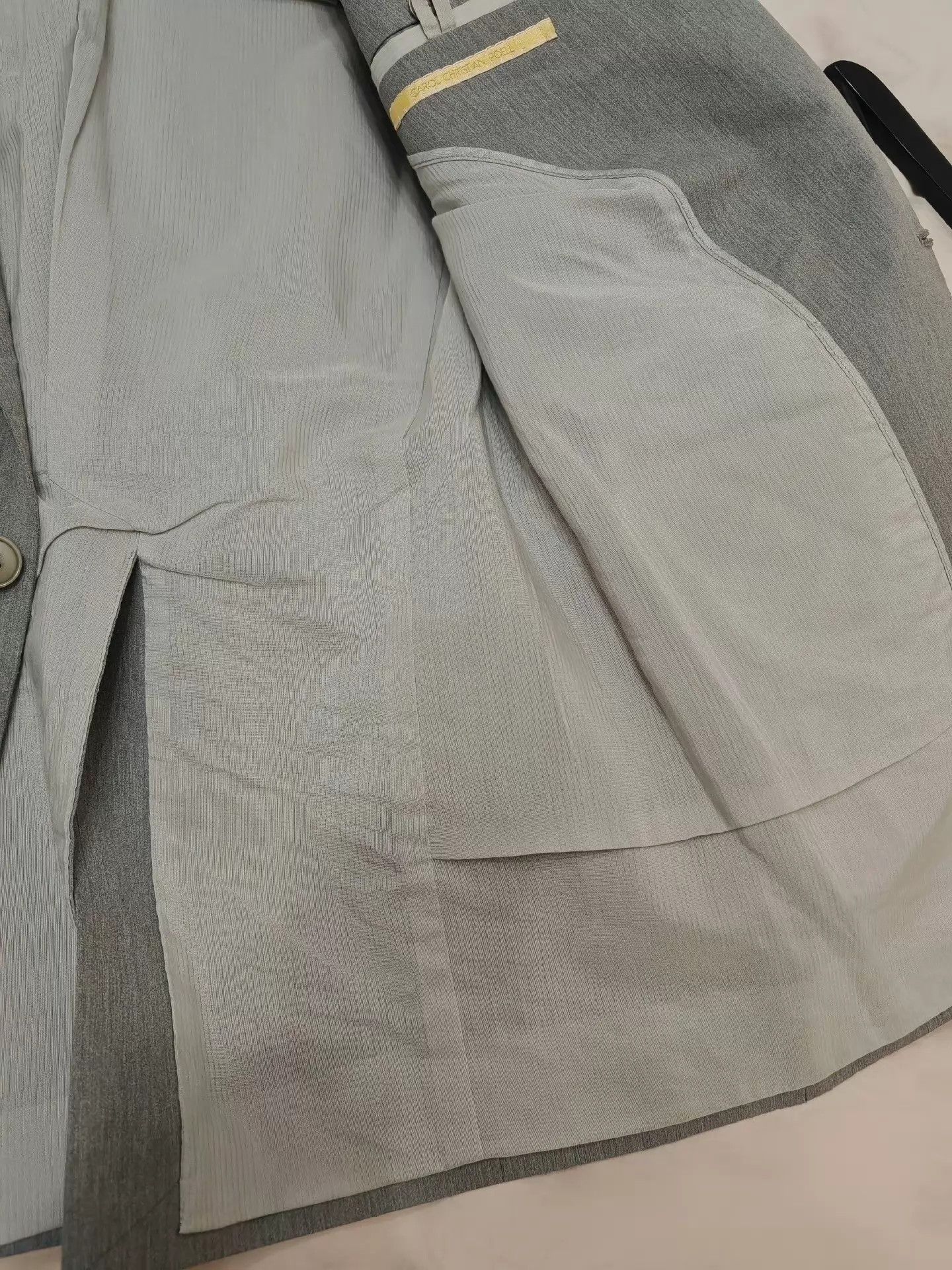 Carol Christian Poell Carol Christian Poell Gray Punch Suit Size 52 Size 52R - 6 Thumbnail