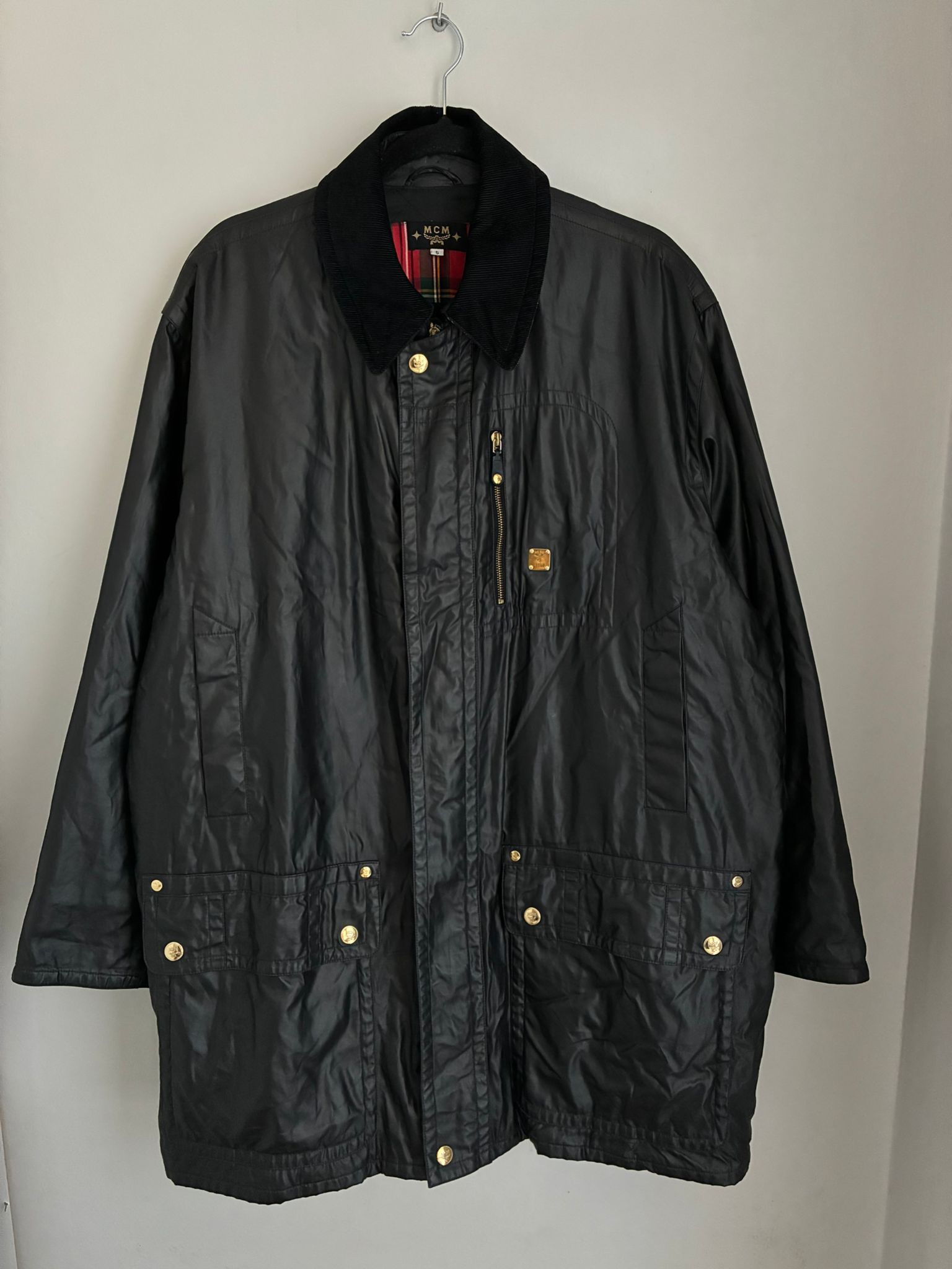 MCM Vintage archive MCM waxed jacket luxury retro 90s 80s rare Size US L / EU 52-54 / 3 - 2 Thumbnail