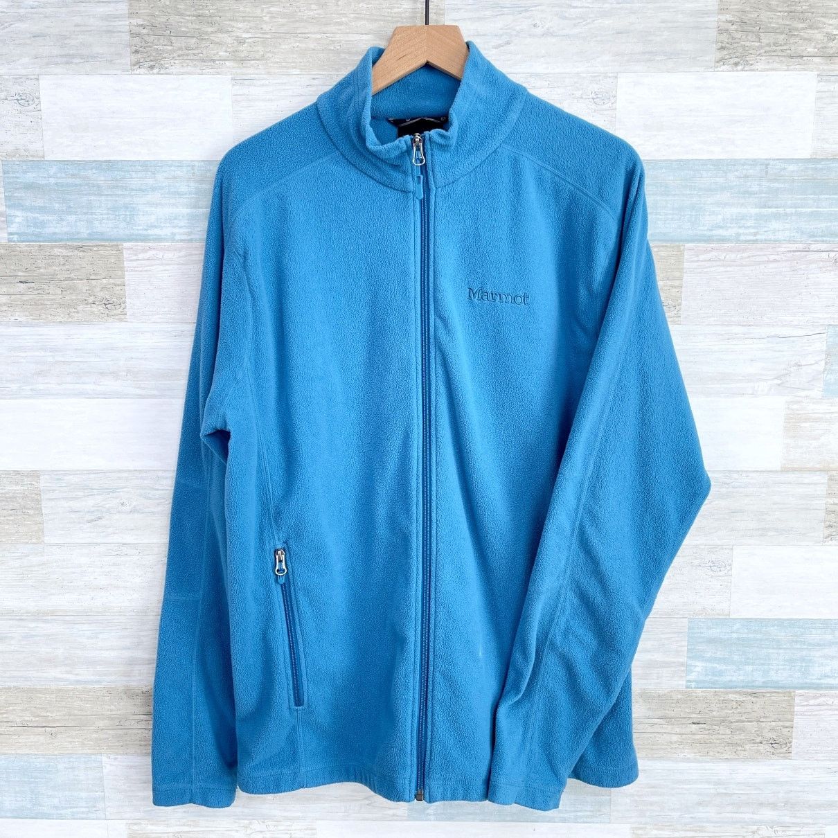 Other Marmot Fleece Full Zip Basic Jacket Blue Mens L Grailed