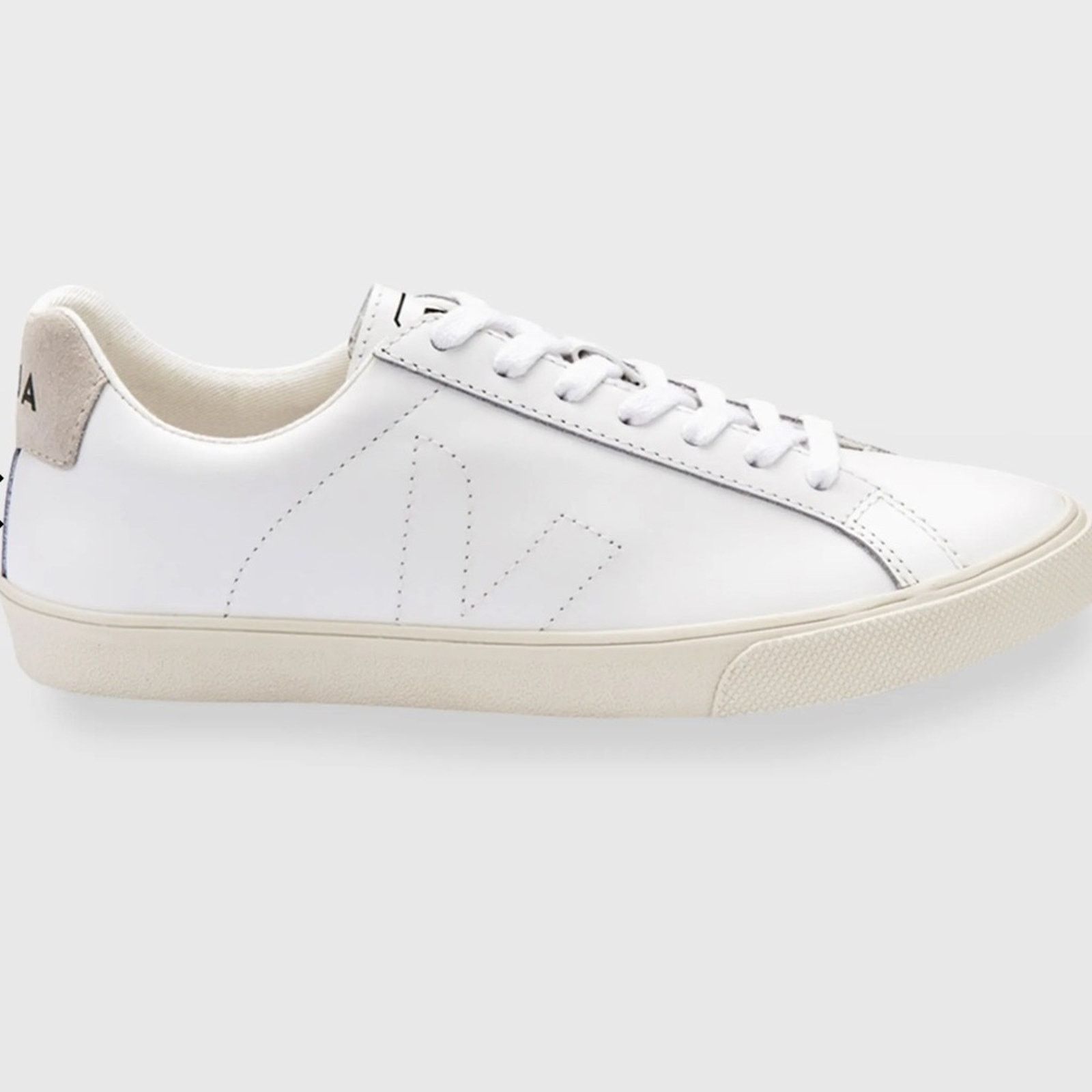 Veja Veja 8 Esplar Leather Logo Sneakers in White Size US 8 / IT 38 - 3 Thumbnail