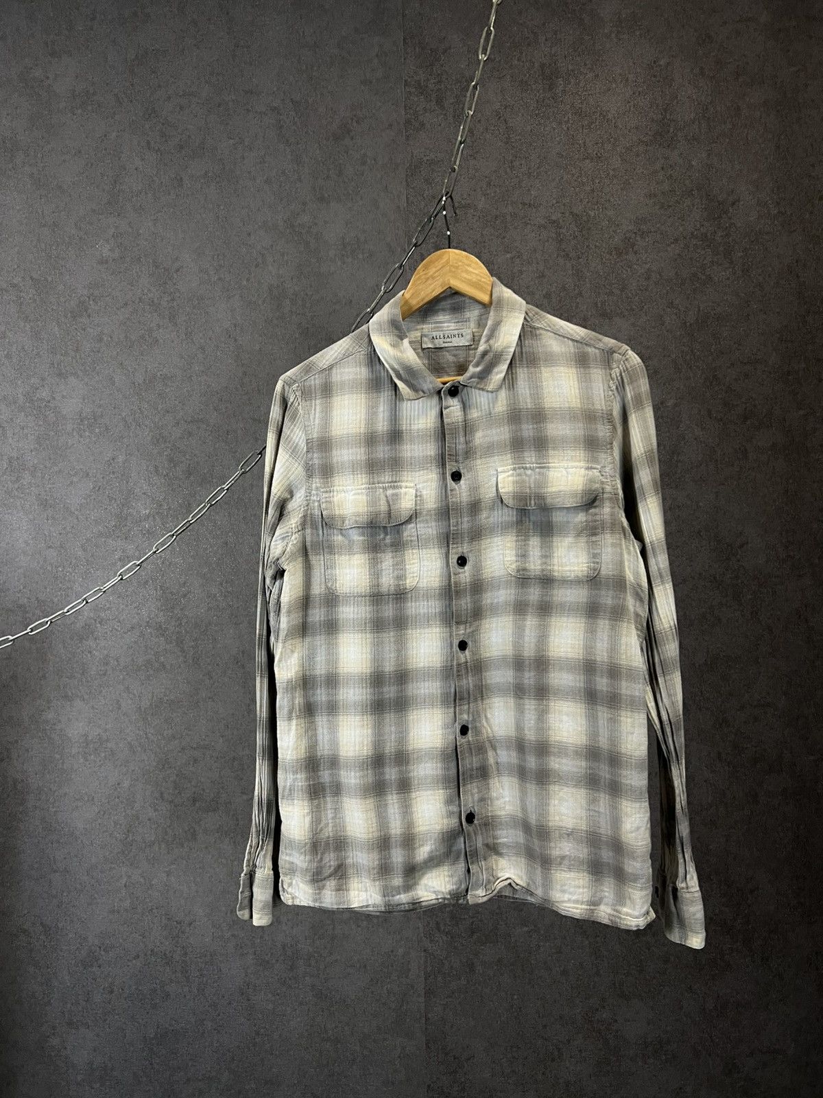 Allsaints Allsaints designer pocket shirt Size US S / EU 44-46 / 1 - 1 Thumbnail