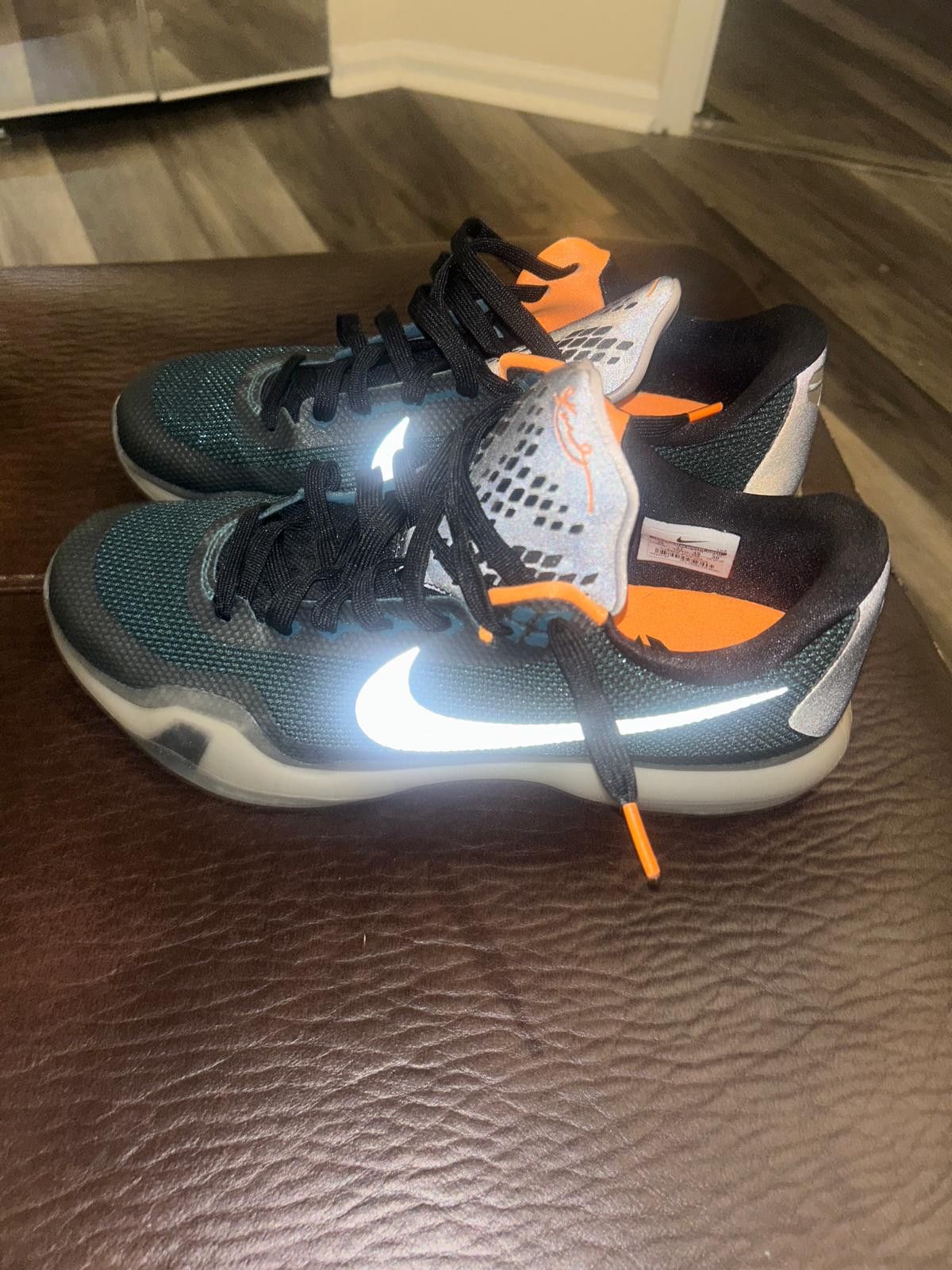 Nike NEW NEVER WORN Kobe 10 teal / orange / silver Size US 12 / EU 45 - 6 Thumbnail