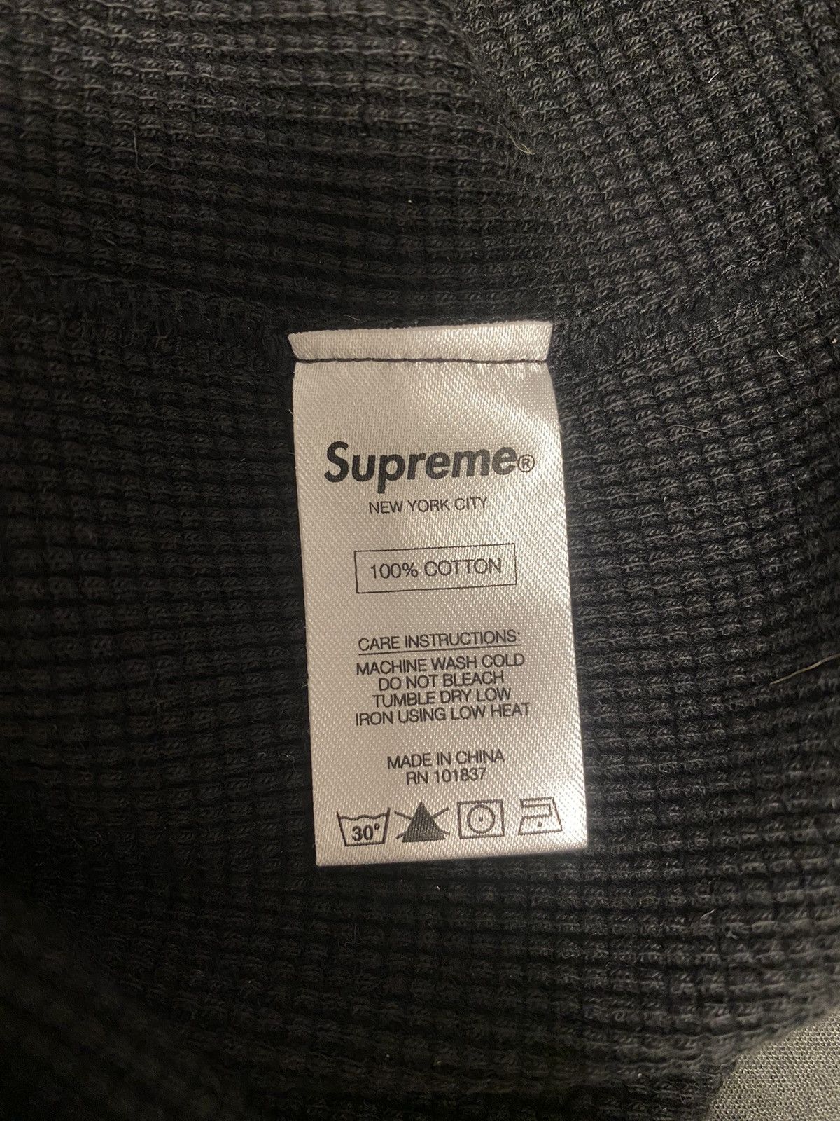 Supreme Supreme X Slayer Waffle Black Crewneck Sweatshirt Size US M / EU 48-50 / 2 - 5 Thumbnail