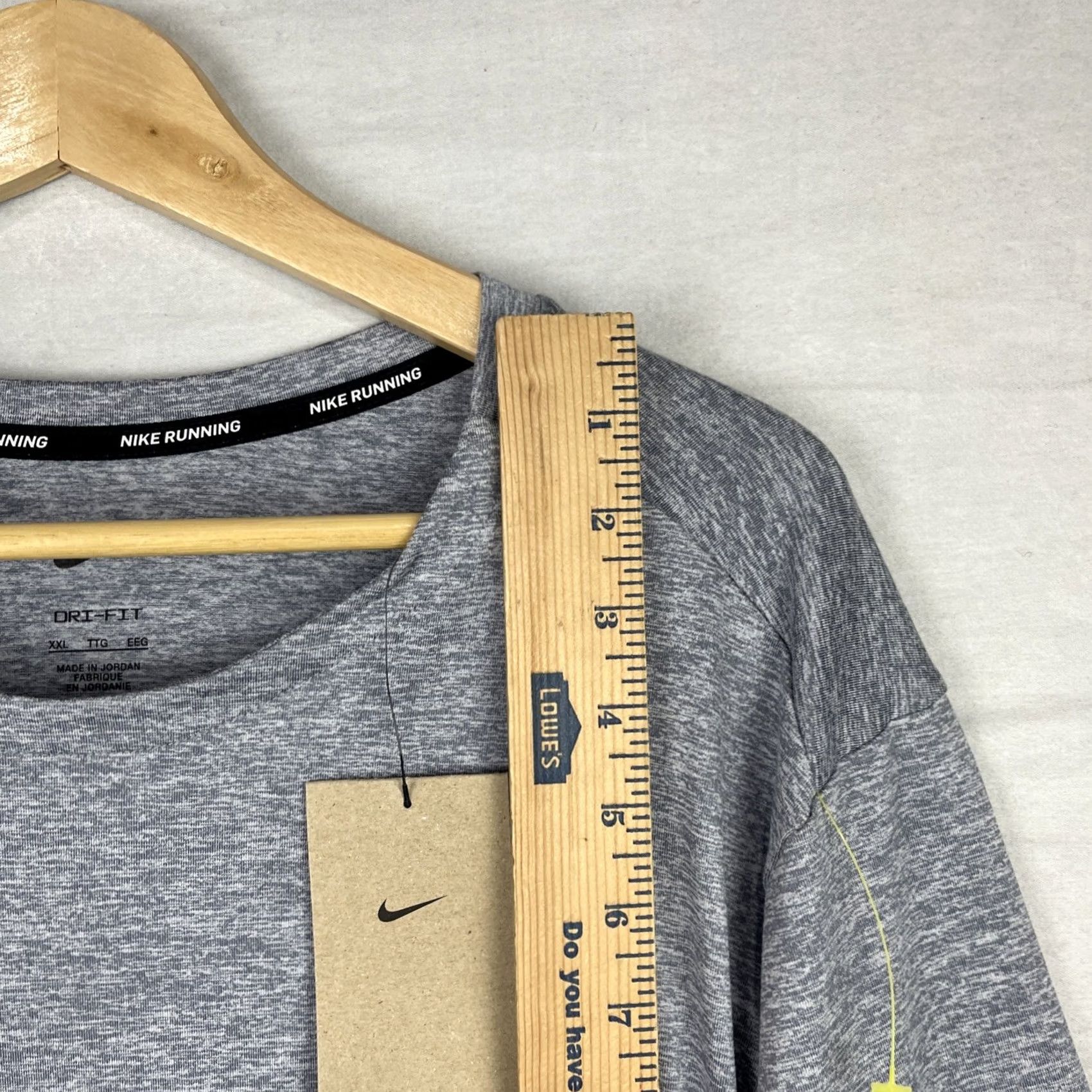 Nike Nike Dri-Fit Element Shirt Mens 2XL Gray Long Sleeve Reflective Running Jogging Element Size US XXL / EU 58 / 5 - 7 Thumbnail