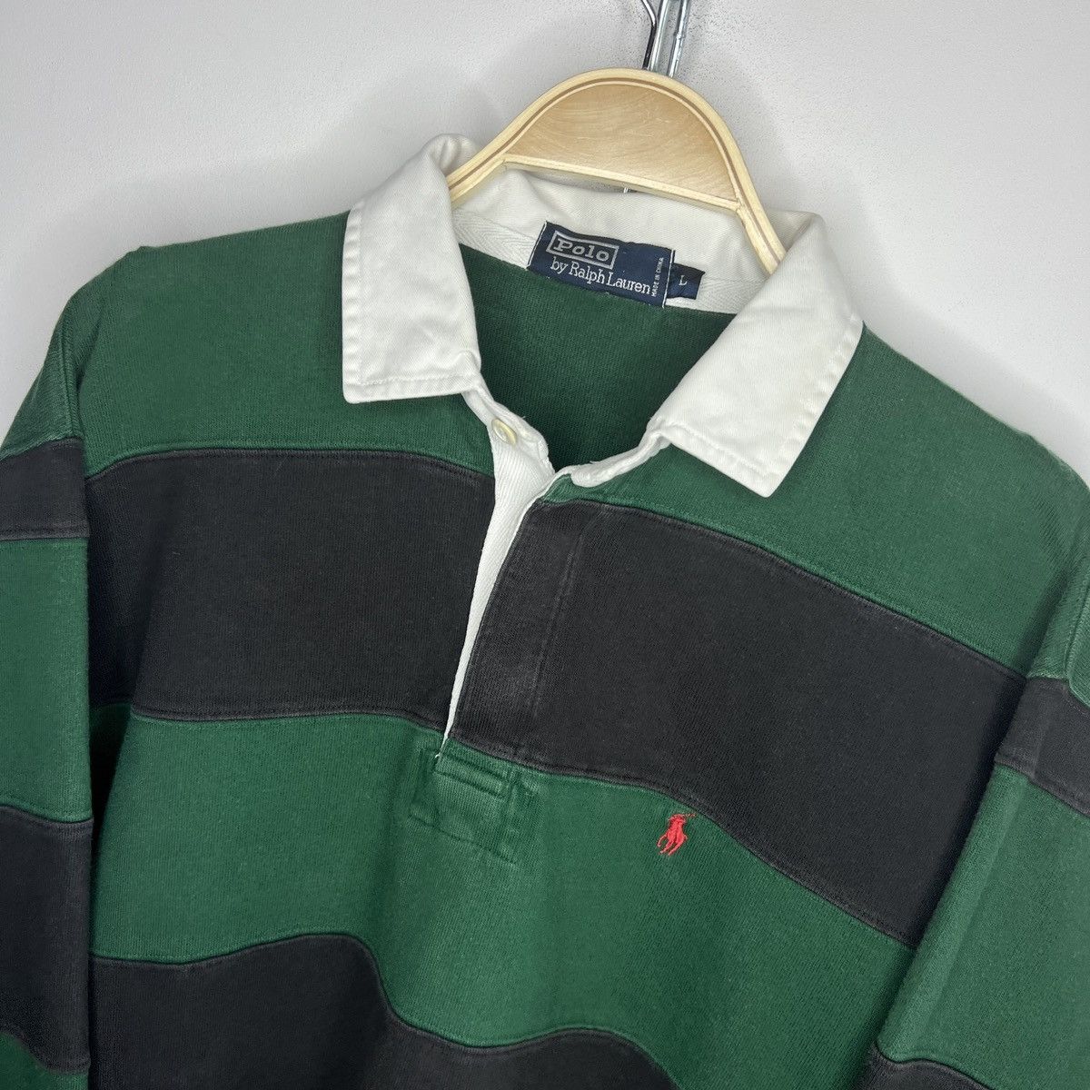 Polo Ralph Lauren Vintage Ralph Lauren Polo Rugby Longsleeve Sweatshirt Size US L / EU 52-54 / 3 - 4 Thumbnail