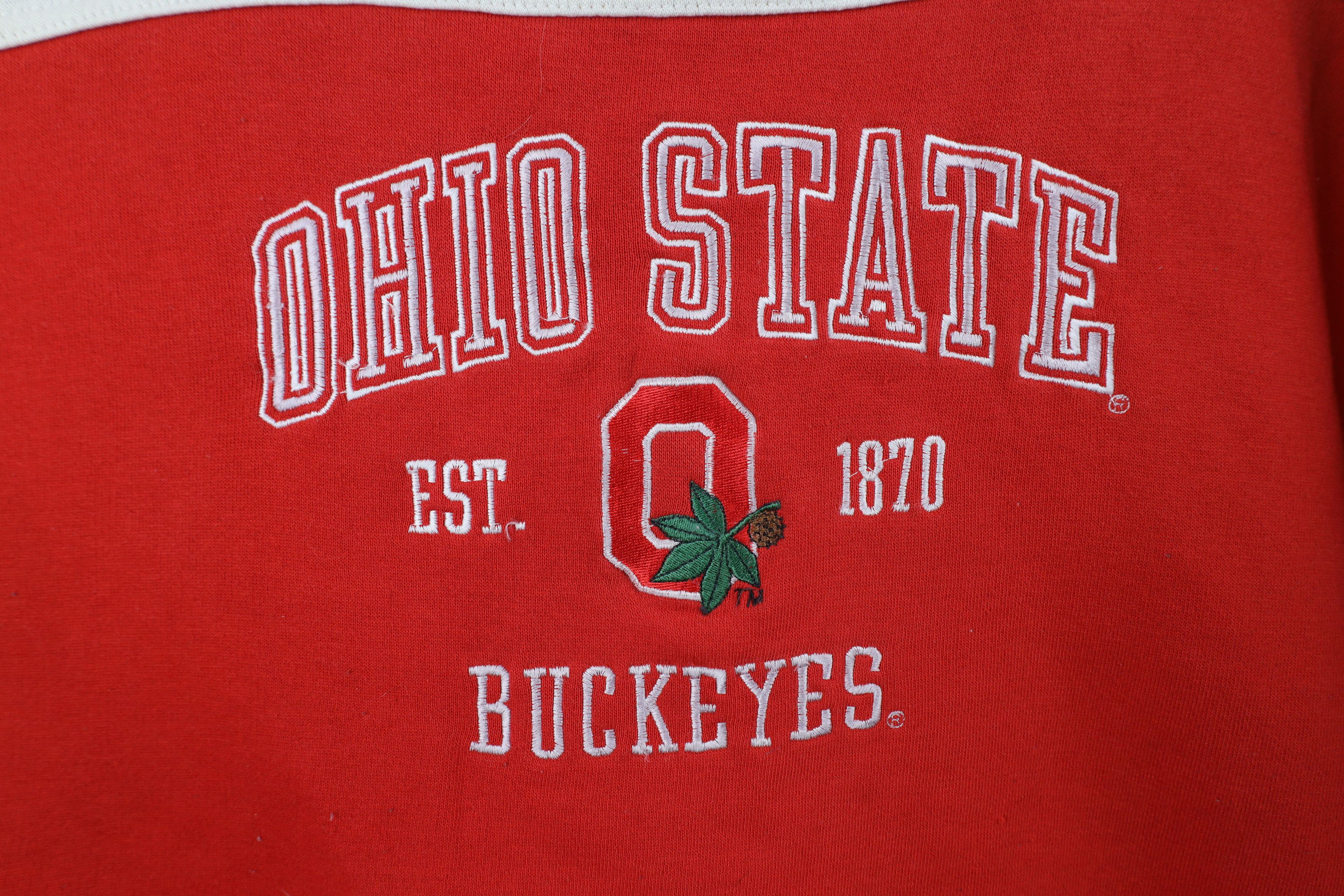 Vintage Vintage 90s Ohio State University Hockey Jersey Sweatshirt Size US XXL / EU 58 / 5 - 5 Thumbnail
