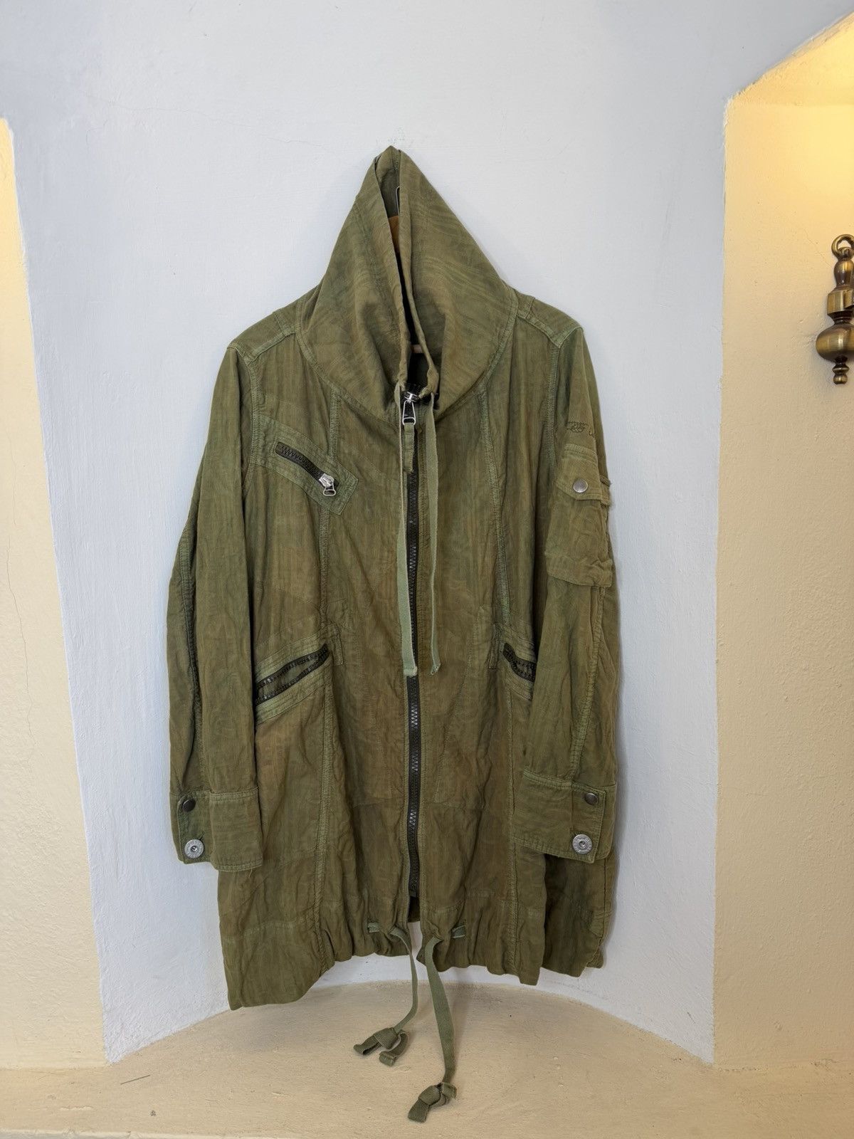 Diesel Archive Vintage 00s Diesel Utility Coat Jacket Avant-Garde Size US M / EU 48-50 / 2 - 15 Thumbnail