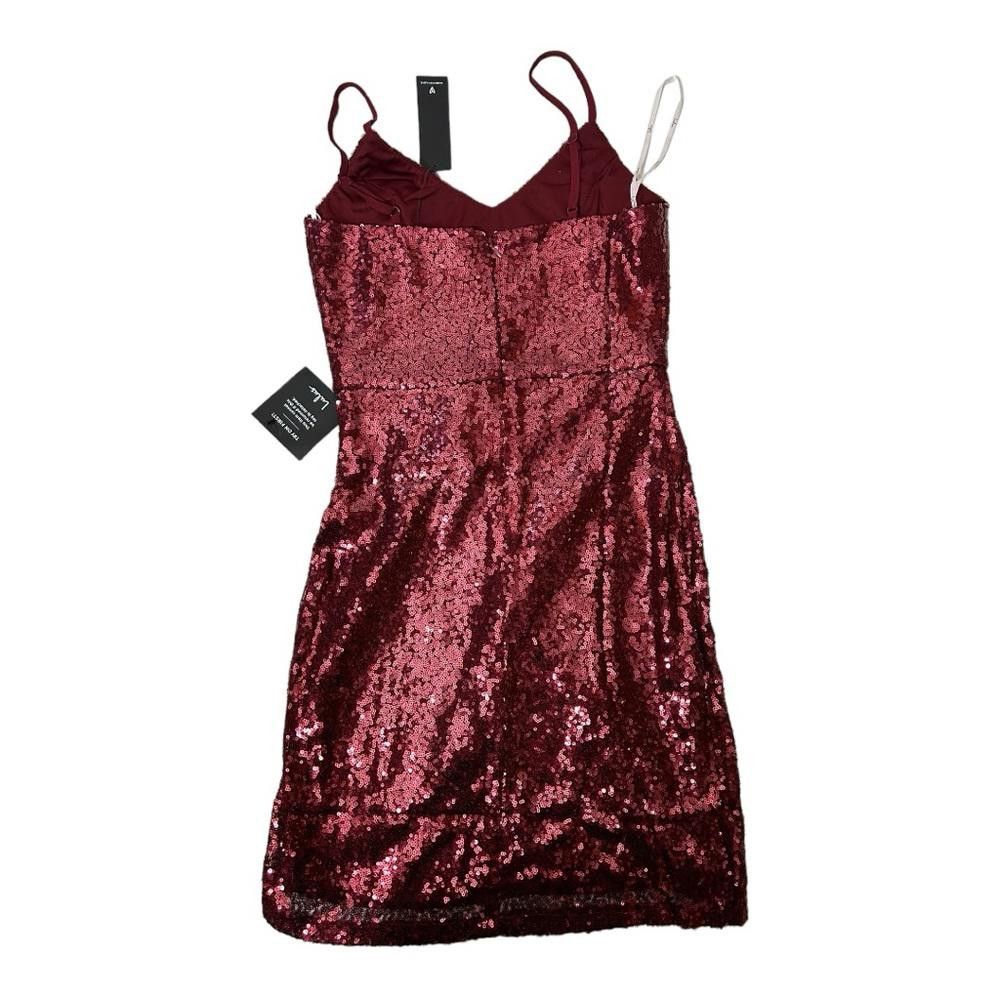 Lulus Lulus l NWT Red Sequin Dress Small Size S / US 4 / IT 40 - 3 Thumbnail