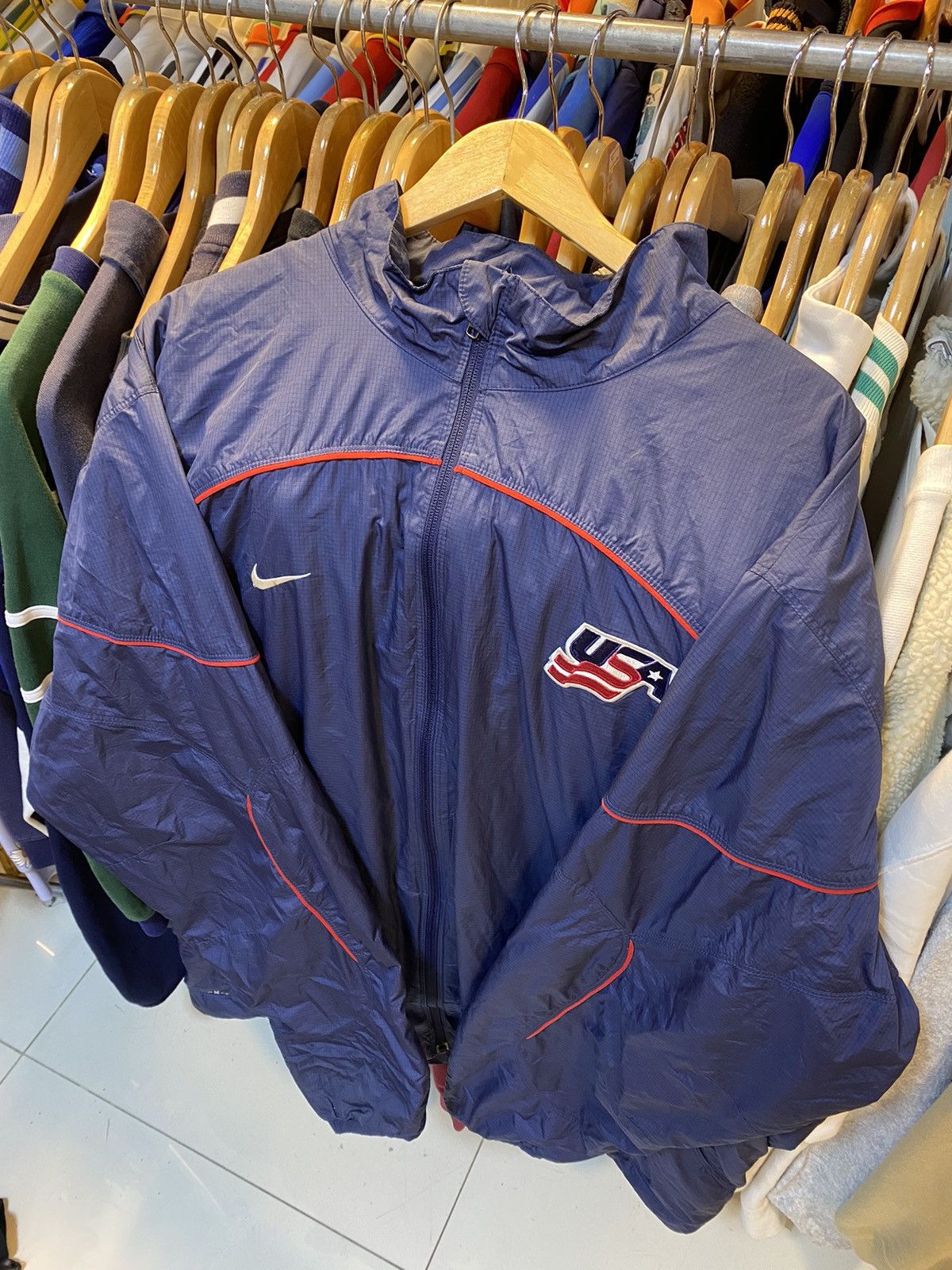 Nike × Vintage Vintage Nike Team USA Jacket Size US XXL / EU 58 / 5 - 1 Thumbnail