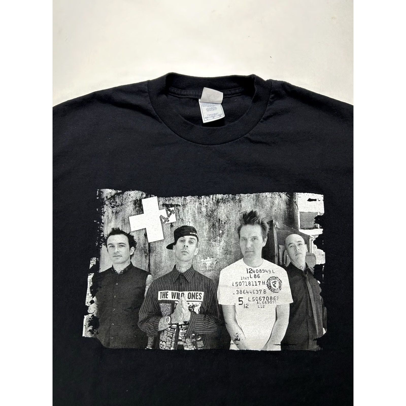 AAA VINTAGE +44 North American Tour 2007 Band Tee Large Mark Hoppus Travis Barker Shirt Adult Large Black 2007 Tour Band Mens Women Ladies Boys Girls Size US L / EU 52-54 / 3 - 4 Thumbnail
