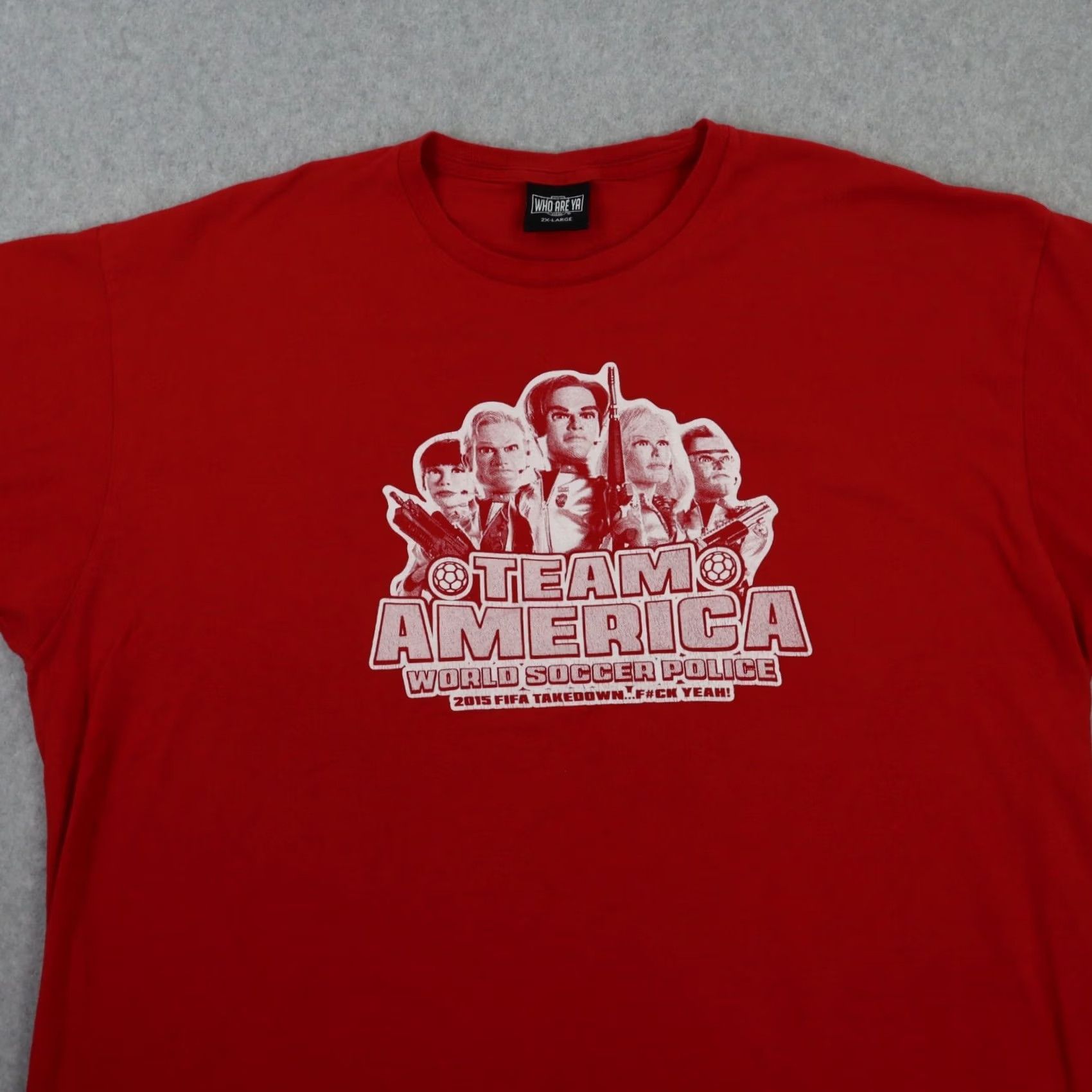 Vintage Nike Team America World Soccer Police MENS T-Shirt 2XL Red 2015 Promo RARE Size US XXL / EU 58 / 5 - 6 Thumbnail
