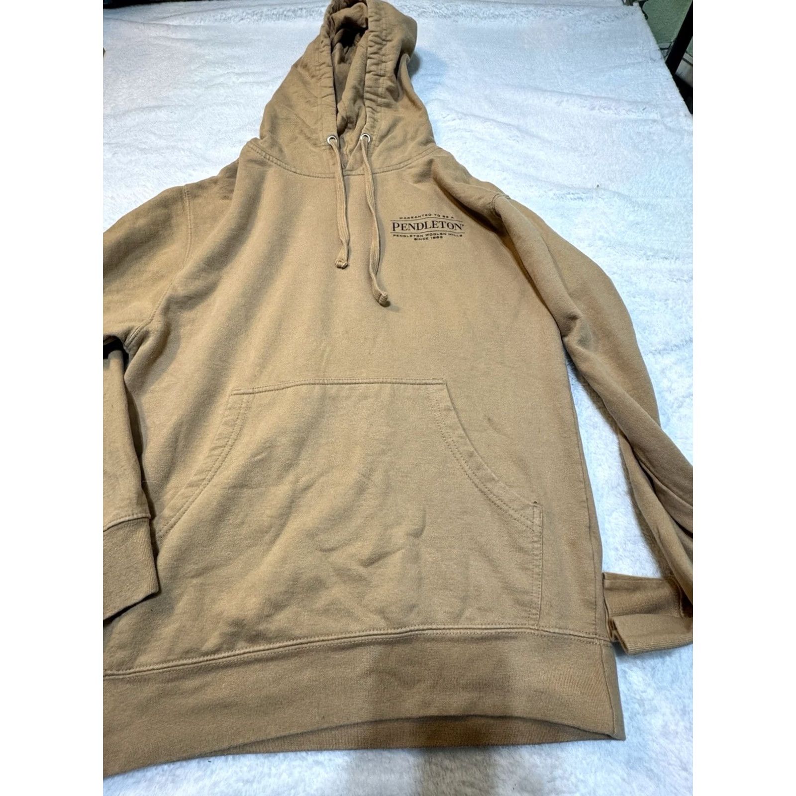 Pendleton Pendleton Woolen Mills Hoodie Mens S Pullover Aztec Graphic Tan Sweatshirt Size US S / EU 44-46 / 1 - 2 Thumbnail