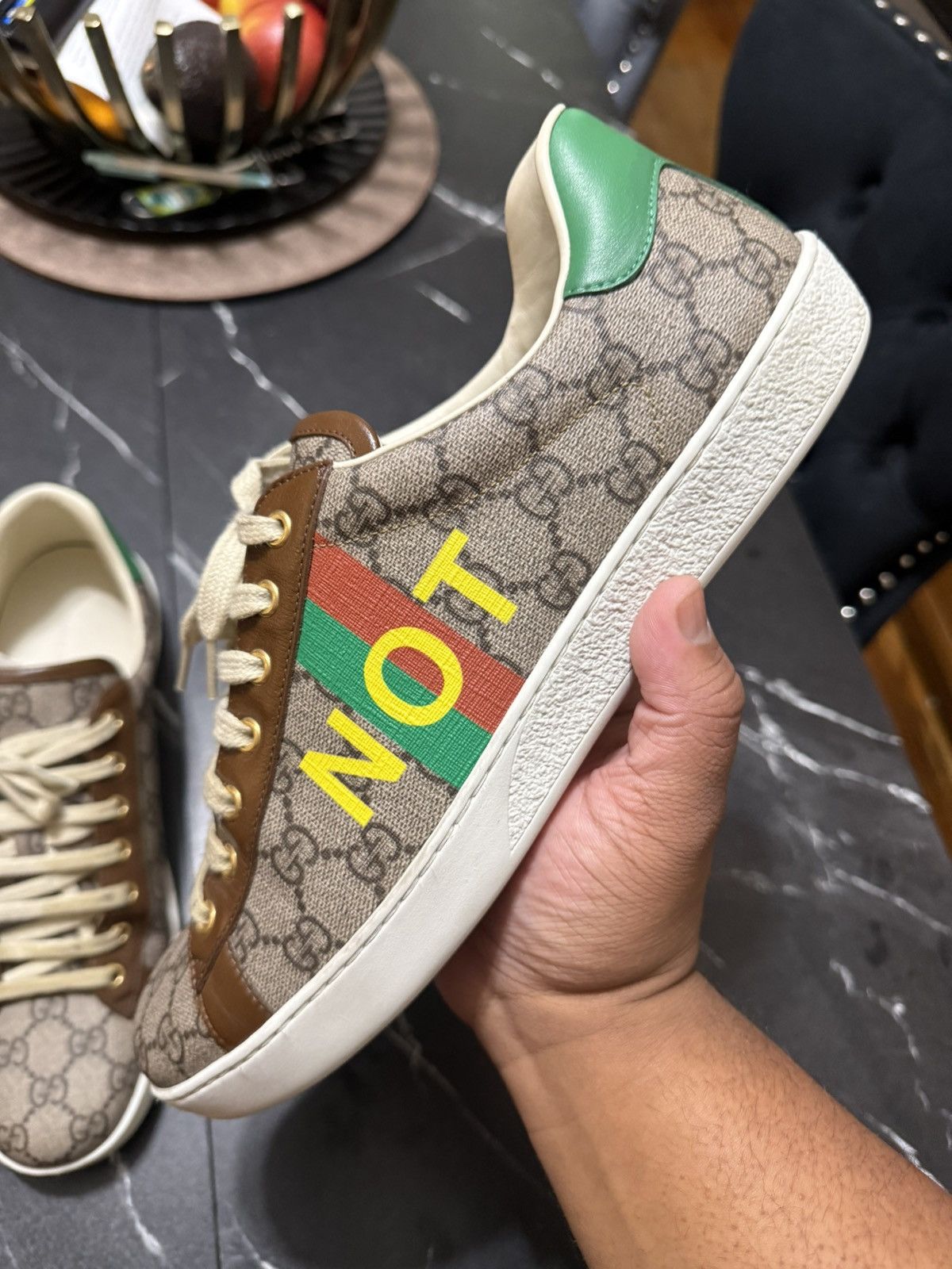 Gucci Gucci Not Fake Ace Sneakers Size 11 G / 12 US 45 EU Size US 12 / EU 45 - 5 Thumbnail