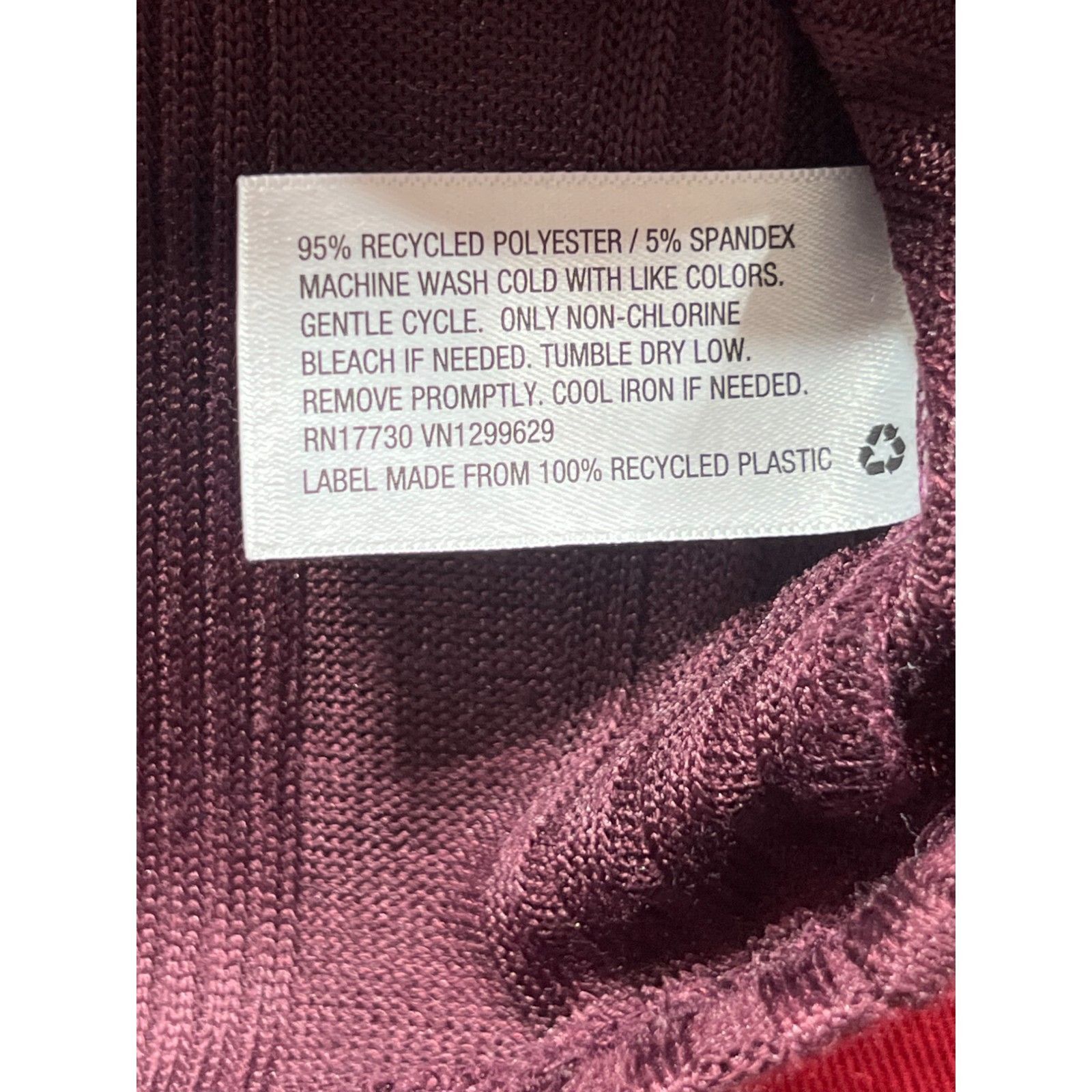 Other Knox Rose - Women's Long Sleeve Turtleneck Top - Plum - XXL Size XXL / US 16-18 / IT 52-54 - 10 Thumbnail