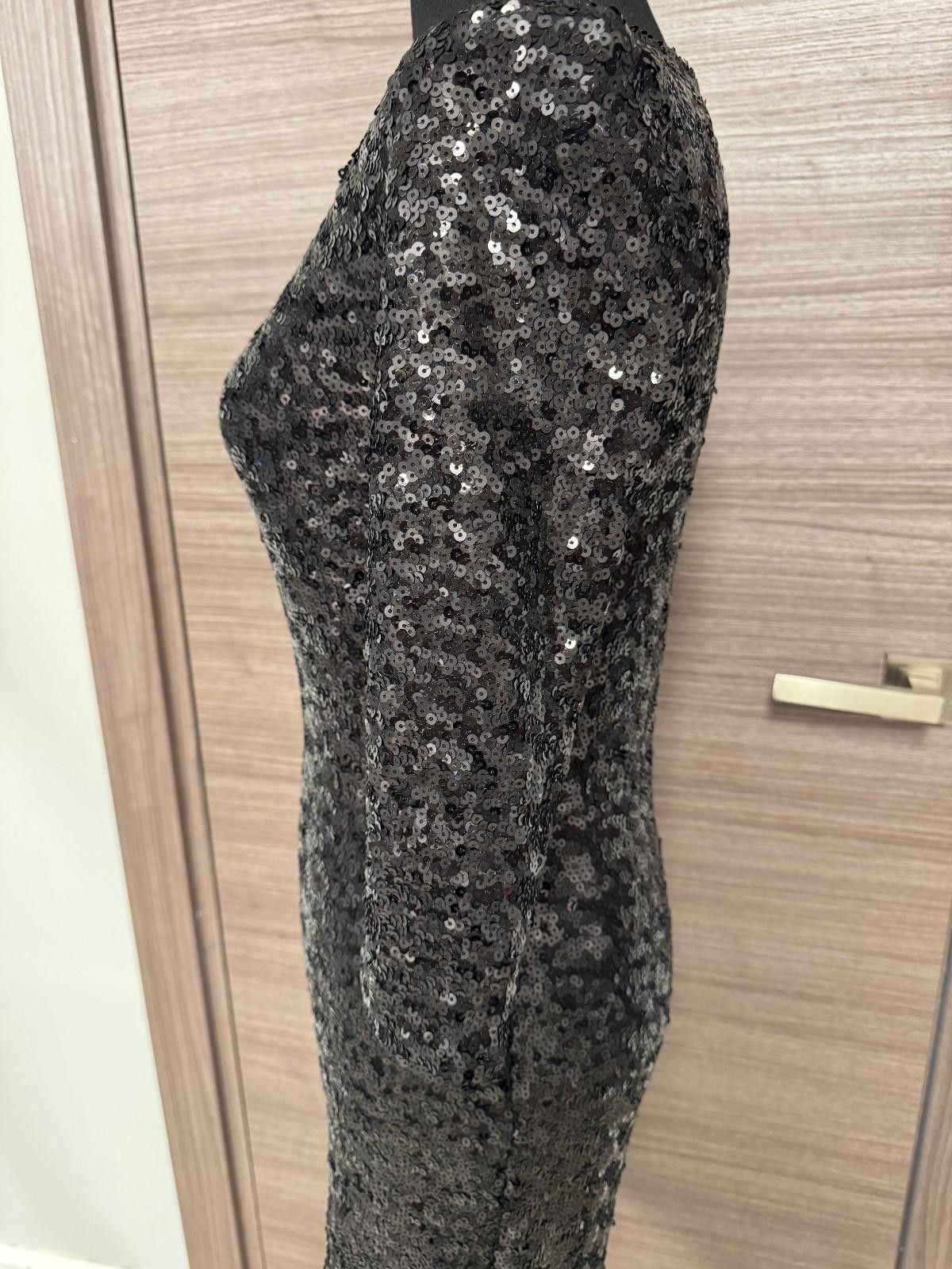 Other BB Dakota Black Sequin Bodycon Dress Size S 3/4 Sleeve Size S / US 4 / IT 40 - 4 Thumbnail