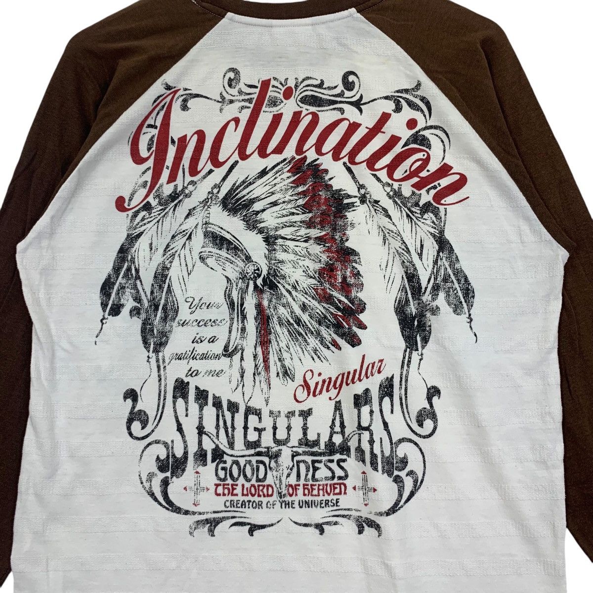 Vintage LOCK HEAVEN GOODNESS Wild Tribe The Out Low Tee Shirt Size XL / US 12-14 / IT 48-50 - 5 Thumbnail
