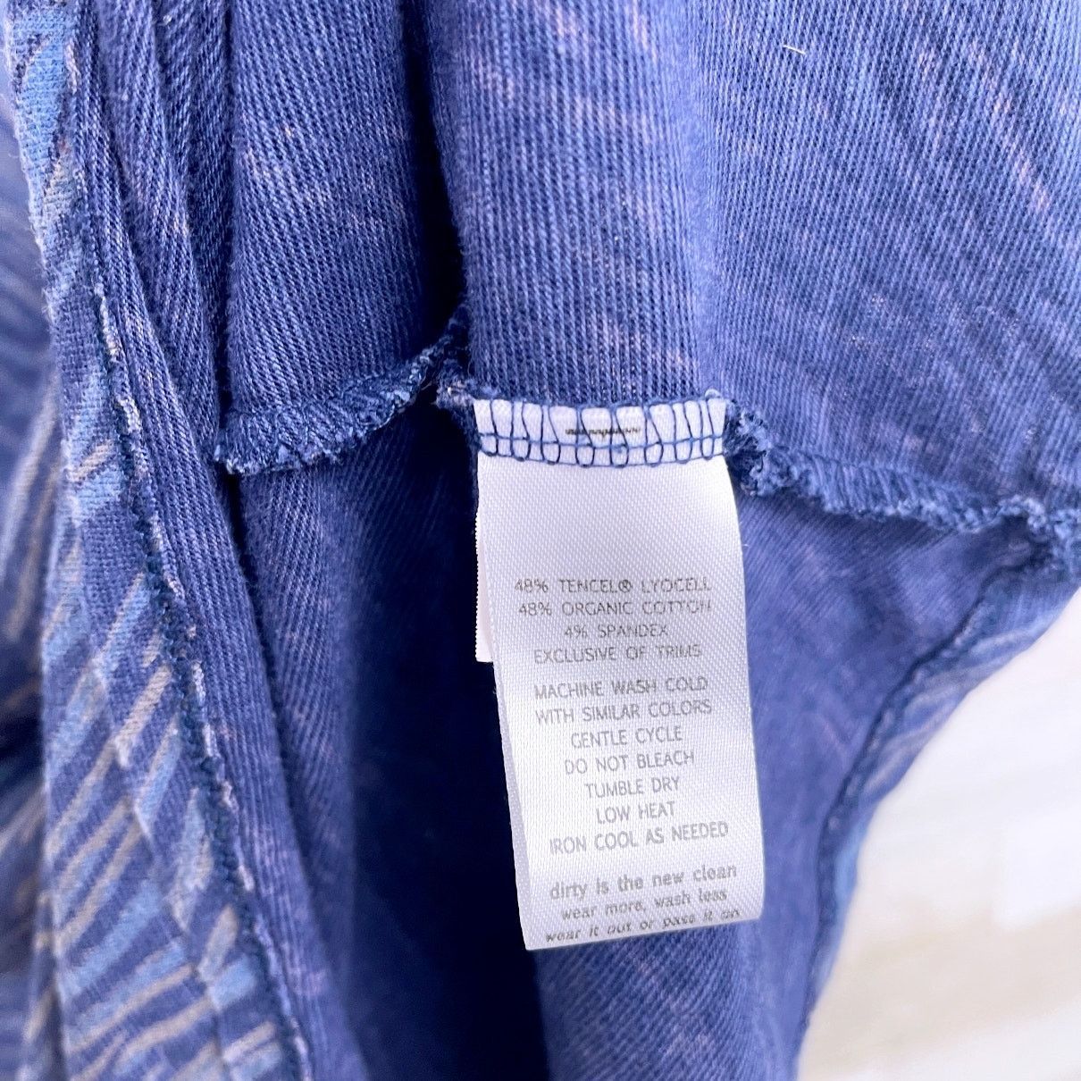 Other Horny Toad & Co Cinch V Neck Tencel Jersey Dress Blue 3/4 S Size S / US 4 / IT 40 - 6 Thumbnail