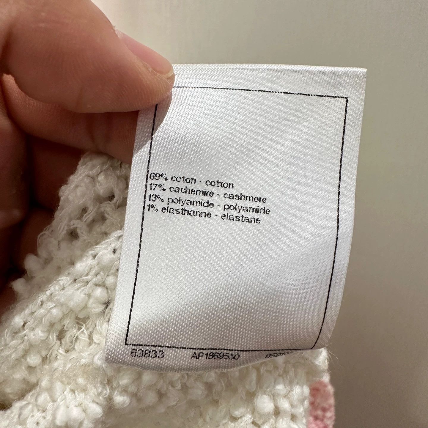 Chanel Chanel may702 24P Pink White Knit Sweater 38 Cotton Size S / US 4 / IT 40 - 7 Thumbnail