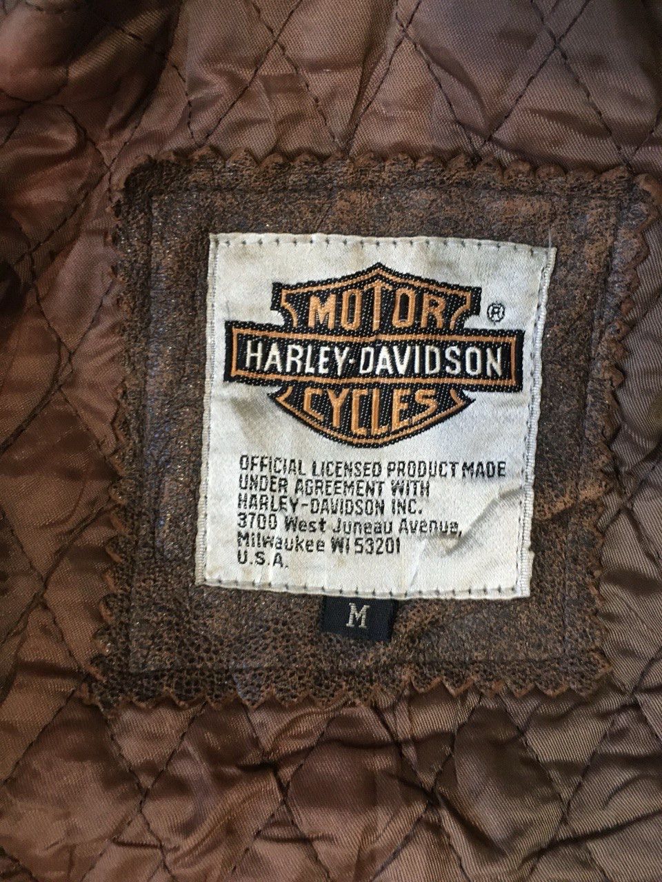 Harley Davidson Vintage 90s Harley-Davidson Heavy Leather Jacket Size US M / EU 48-50 / 2 - 9 Thumbnail