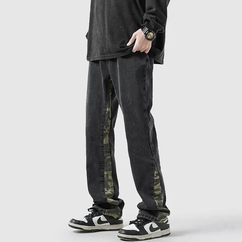 Japanese Brand Camouflage patchwork loose high street jeans Size US 32 / EU 48 - 5 Thumbnail