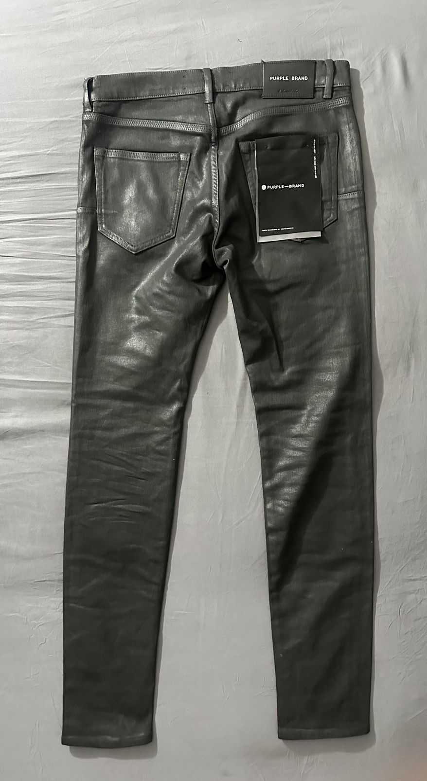 Purple Brand BLACK LABEL P001 LOW RISE SKINNY JEAN - Leathered Size US 32 / EU 48 - 2 Thumbnail