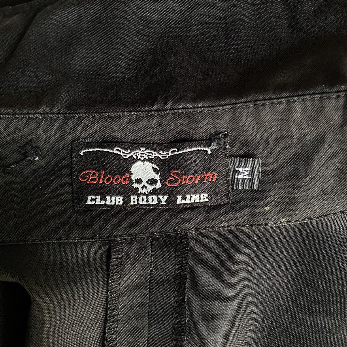 Japanese Brand Blood Storm CLUB BODY Y2K Punk LINE Black Shirt Size M / US 6-8 / IT 42-44 - 17 Thumbnail