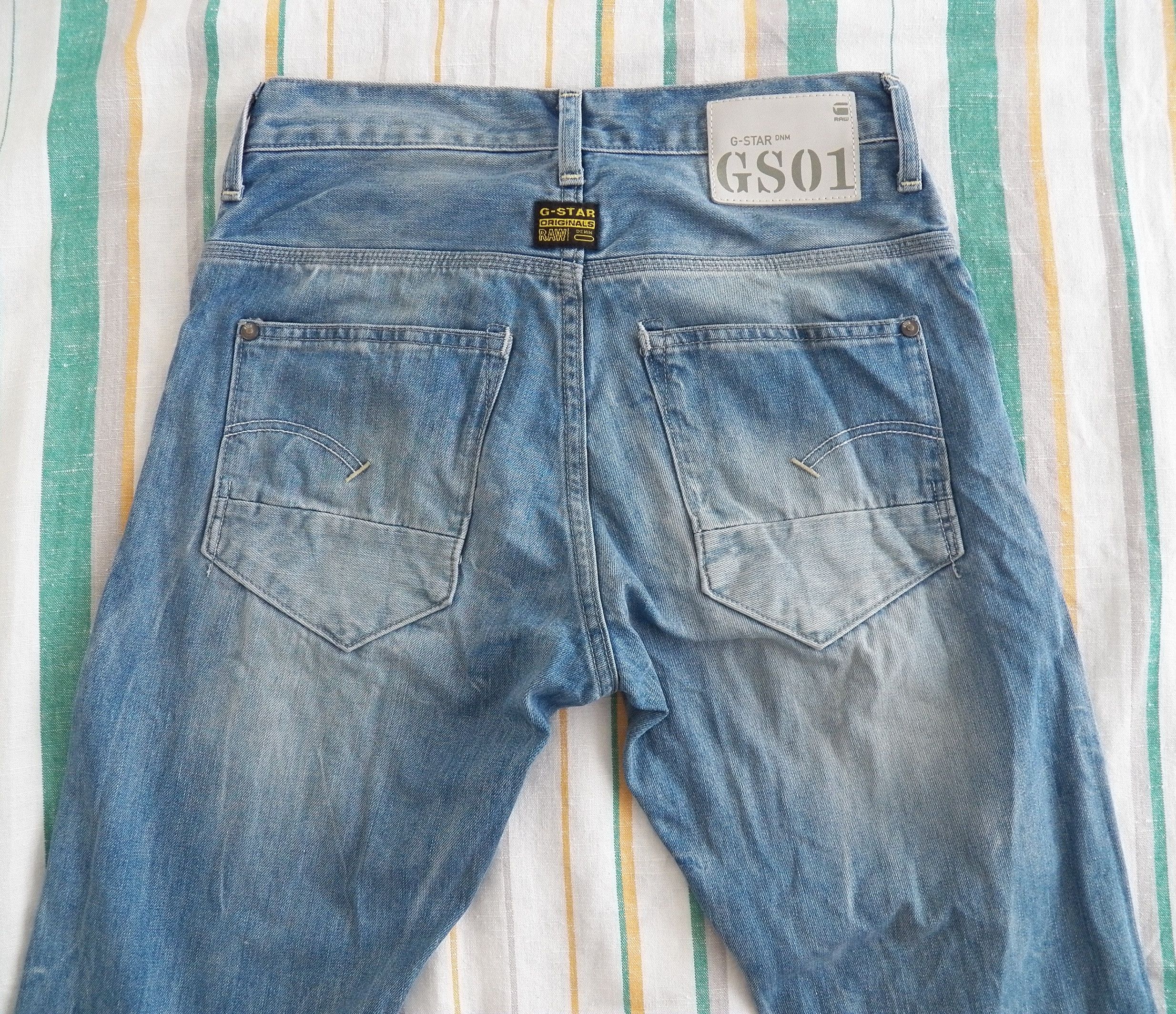 G-Star G-Star RAW New Radar Slim Mens Jeans W29 L30 Light Aged Size US 29 - 5 Thumbnail