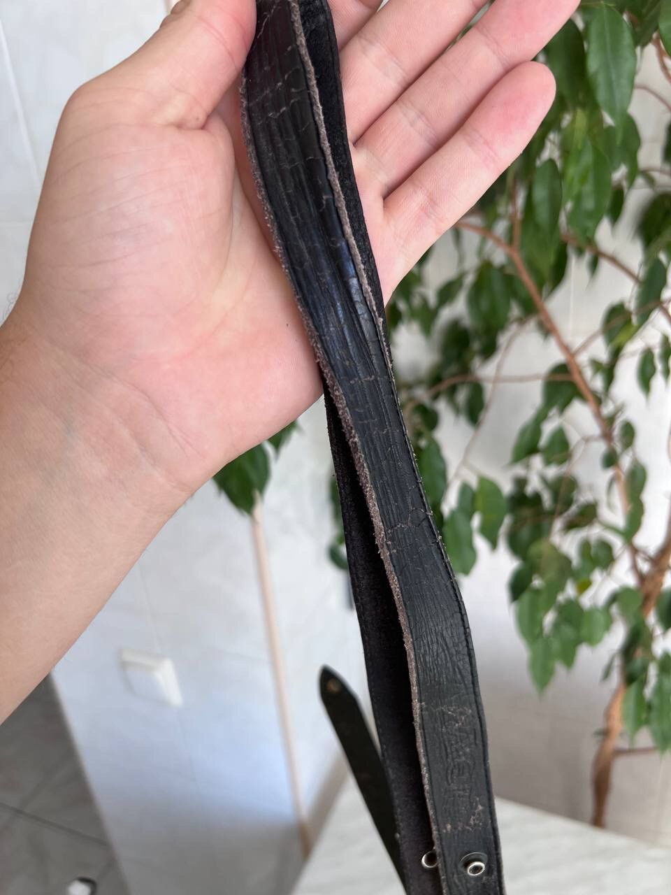 Vintage 90s Camel Vintage Leather Belt Y2K Avant-garde Belt USA Size ONE SIZE - 7 Thumbnail