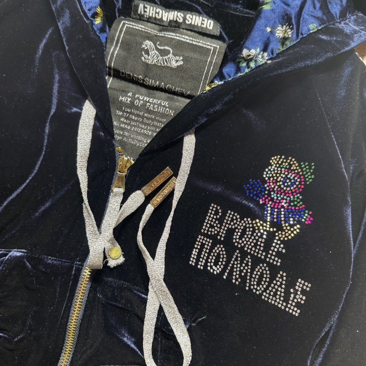 Denis Simachev y2k velour flowers zip hoodie denis simachev with big logo Size M / US 6-8 / IT 42-44 - 12 Thumbnail