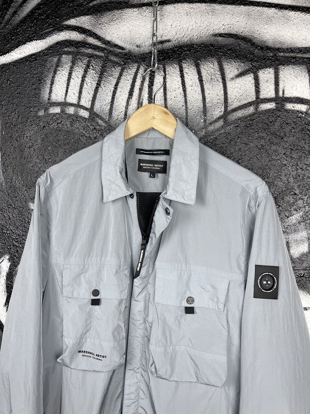 Marshall Artist Marshall Artist Casual Chrome Nylon Overshot Jacket Size L Size US L / EU 52-54 / 3 - 2 Thumbnail