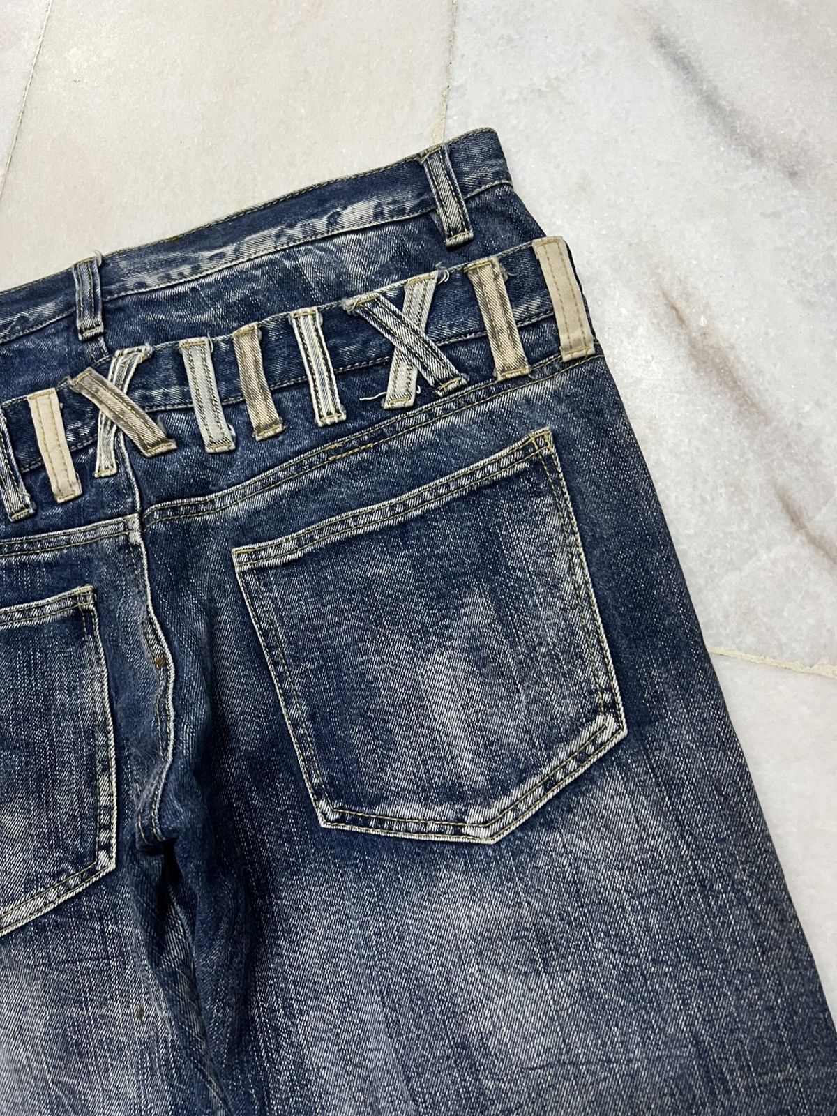 If Six Was Nine × Japanese Brand 💥Double Waist💥Vintage Japanese Brand Unbrand Claw Jean Japan Size US 34 / EU 50 - 15 Thumbnail
