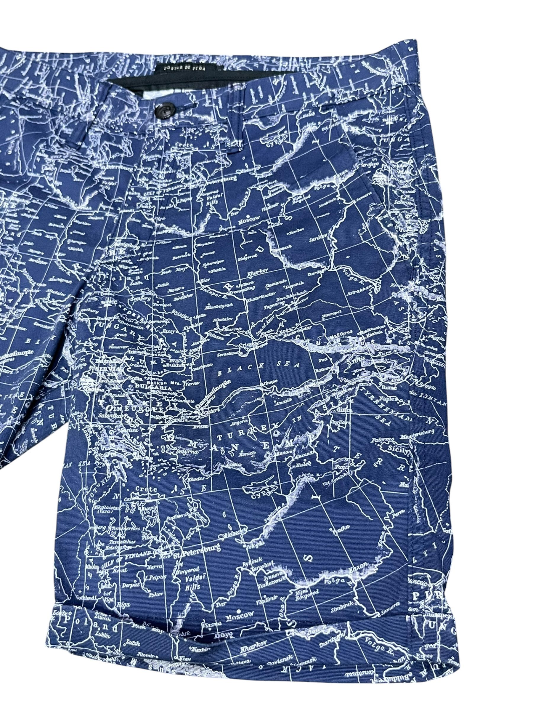 GOSTAR DE FUGA Gostar De Fuga Map Print Shorts Archive Japan Hype 30“ Size US 30 / EU 46 - 6 Thumbnail