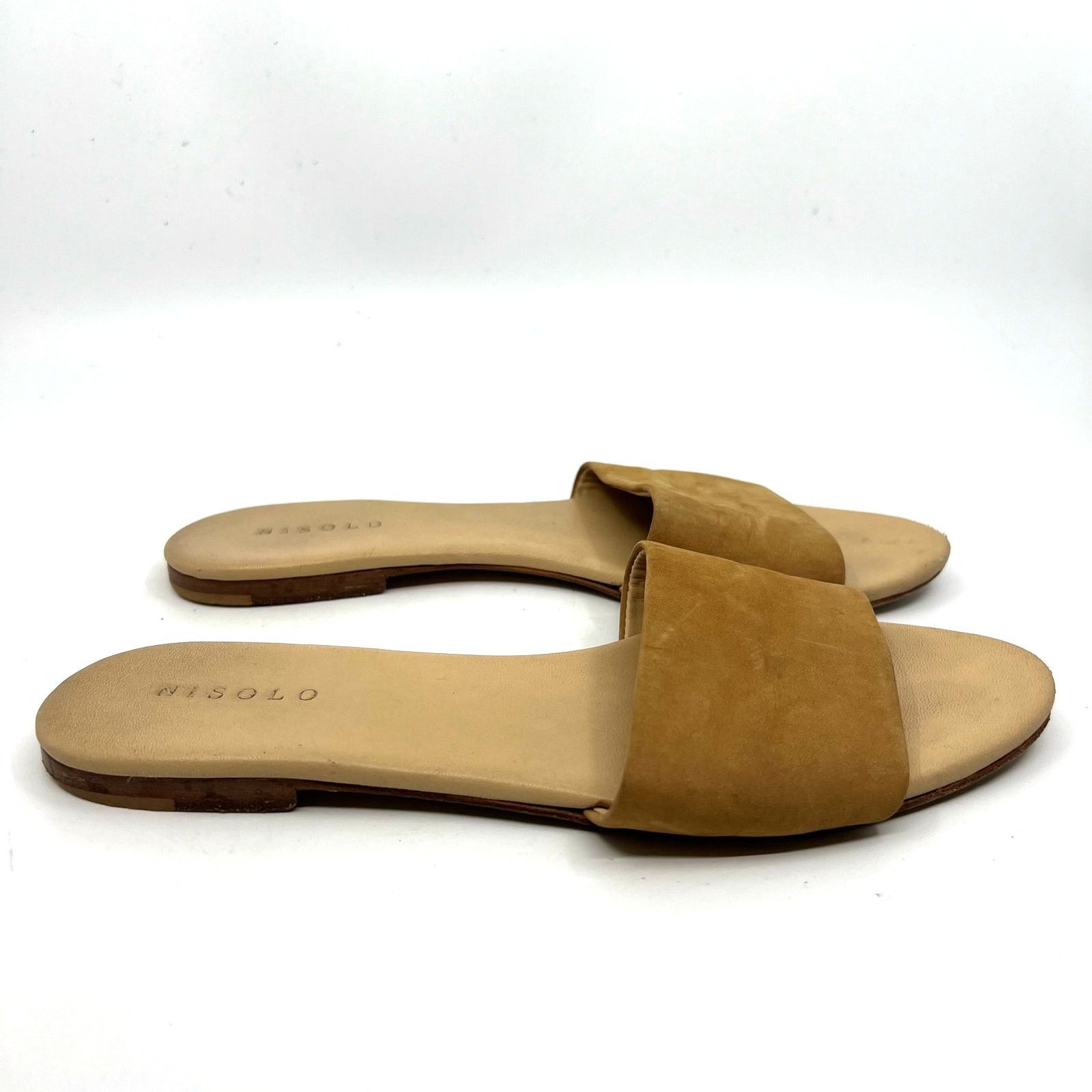 Nisolo Nisolo Isla Brown Suede Slide Sandals Women's 7.5 US Size US 7.5 / IT 37.5 - 3 Thumbnail