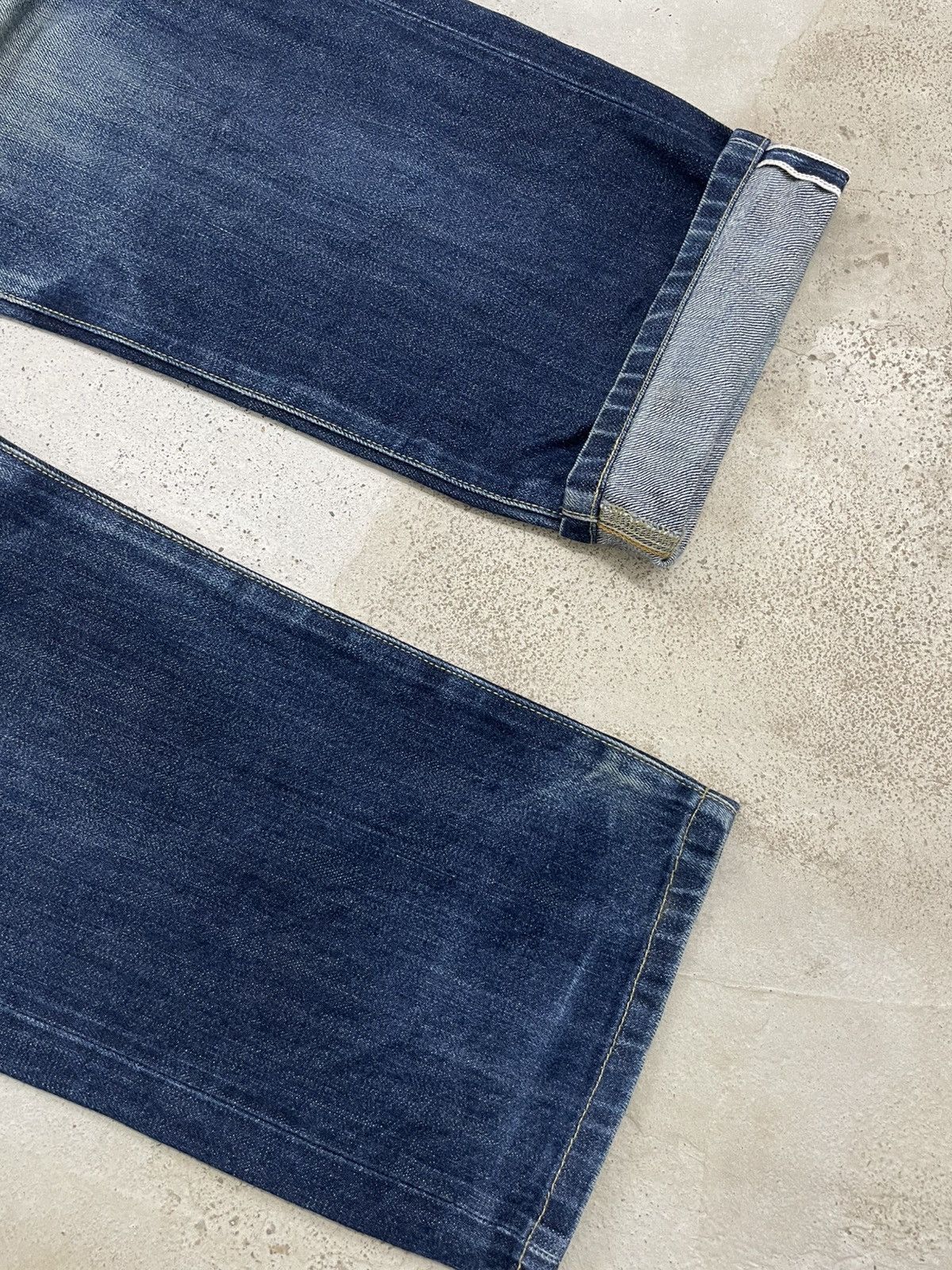 Japanese Brand Uniqlo Nigo Selvedge Mud Workaholic Denim SelfRepair Size US 37 - 6 Thumbnail