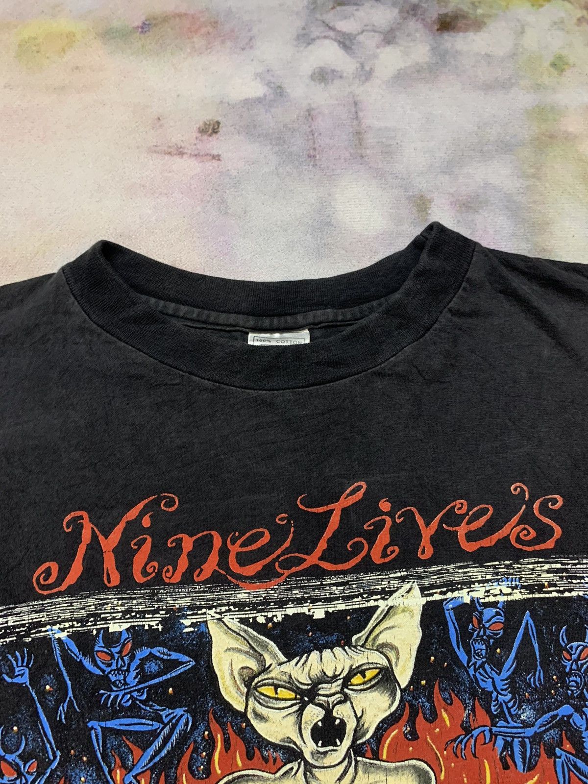 Band Tees Vintage AEROSMITH Nine Live Tour Tee Size US S / EU 44-46 / 1 - 5 Thumbnail