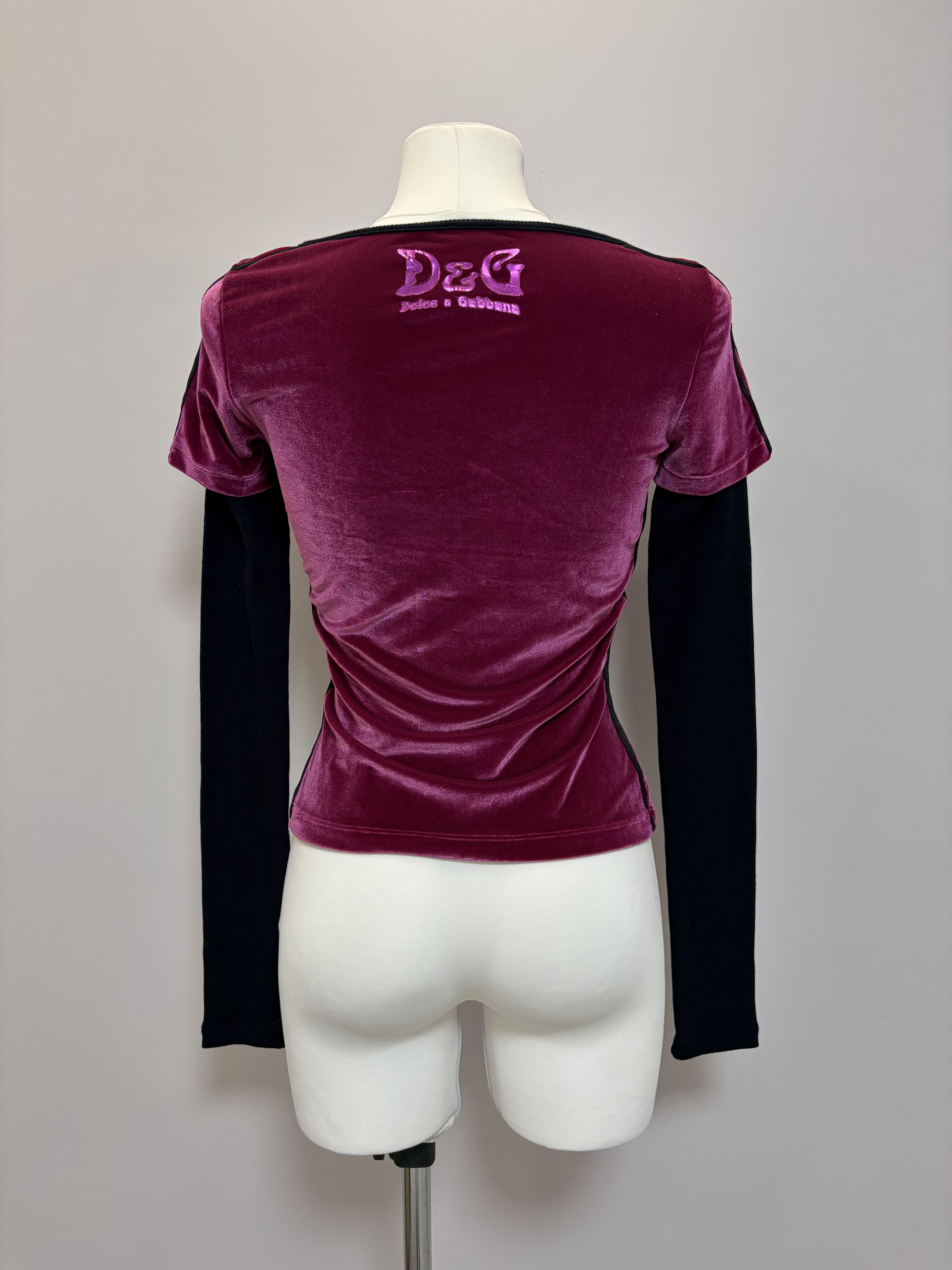 Dolce & Gabbana DOLCE & GABBANA Freestyler 83 Vintage Long Sleeve Top D&G Size S / US 4 / IT 40 - 3 Thumbnail