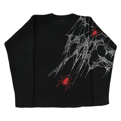 Japanese Brand × Vintage Sweaters spider graphic Stripes Size M / US 6-8 / IT 42-44 - 1 Thumbnail