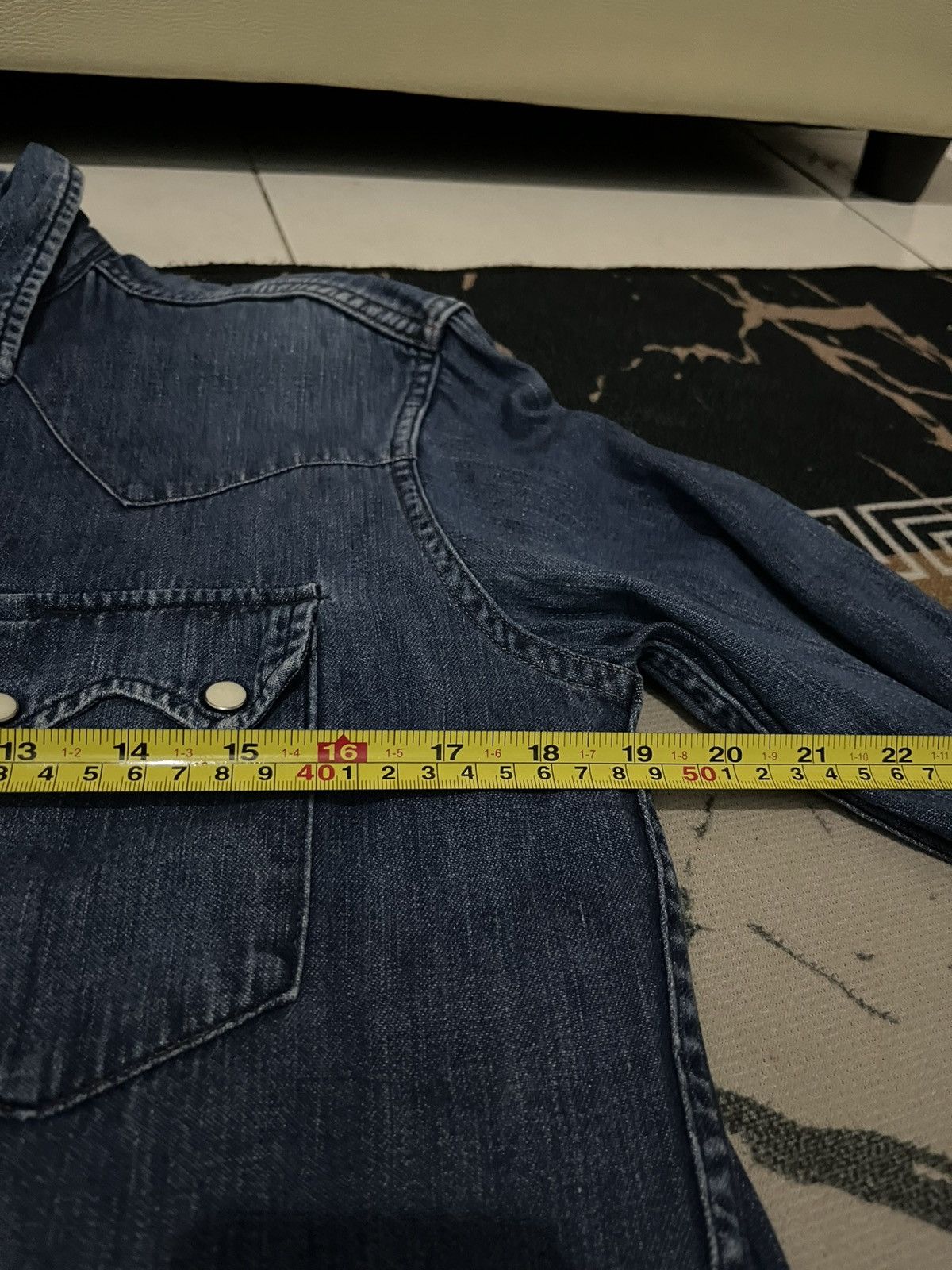Blue Blue Japan × Japanese Brand Vintage blue blue Snap Button Denim Size US M / EU 48-50 / 2 - 12 Thumbnail