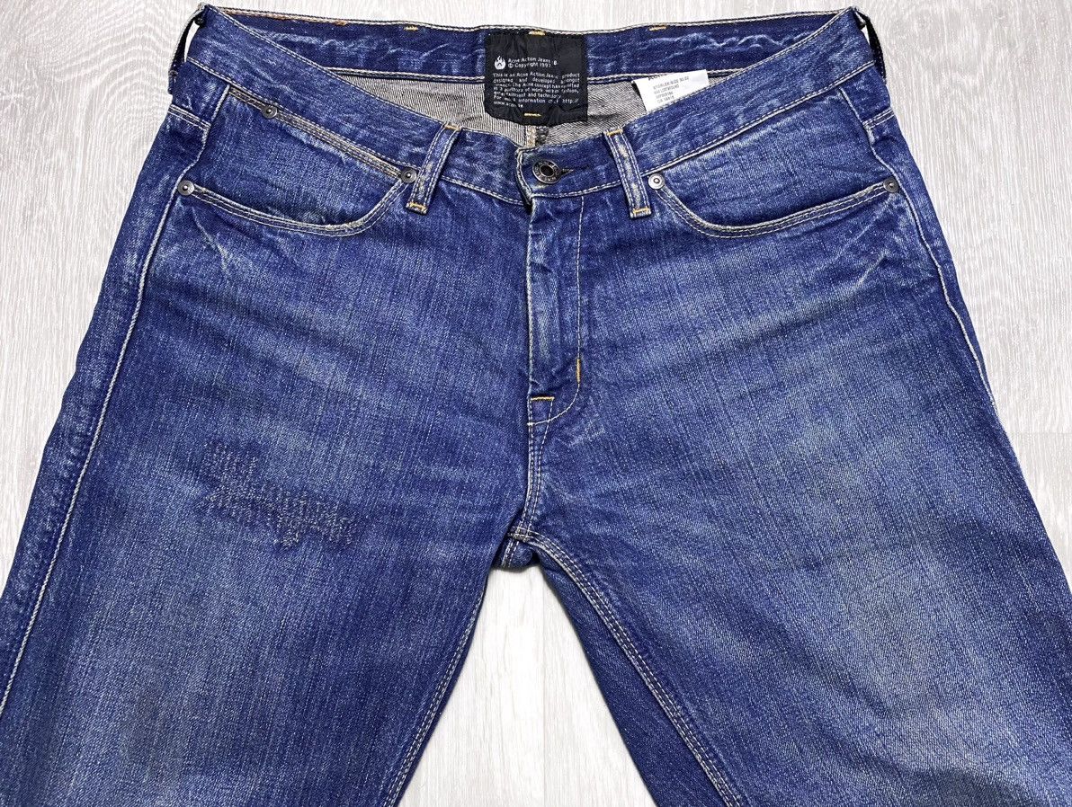 Acne Studios Acne Action Jeans Max Lost&Found Washed Stitched Dyed Jeans Size US 30 / EU 46 - 12 Thumbnail