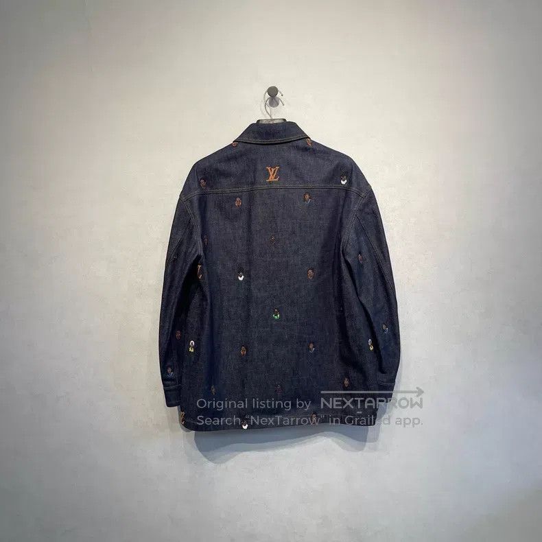 Louis Vuitton Louis Vuitton SS24 monogram logo embroidered denim shirt j Size US S / EU 44-46 / 1 - 3 Thumbnail