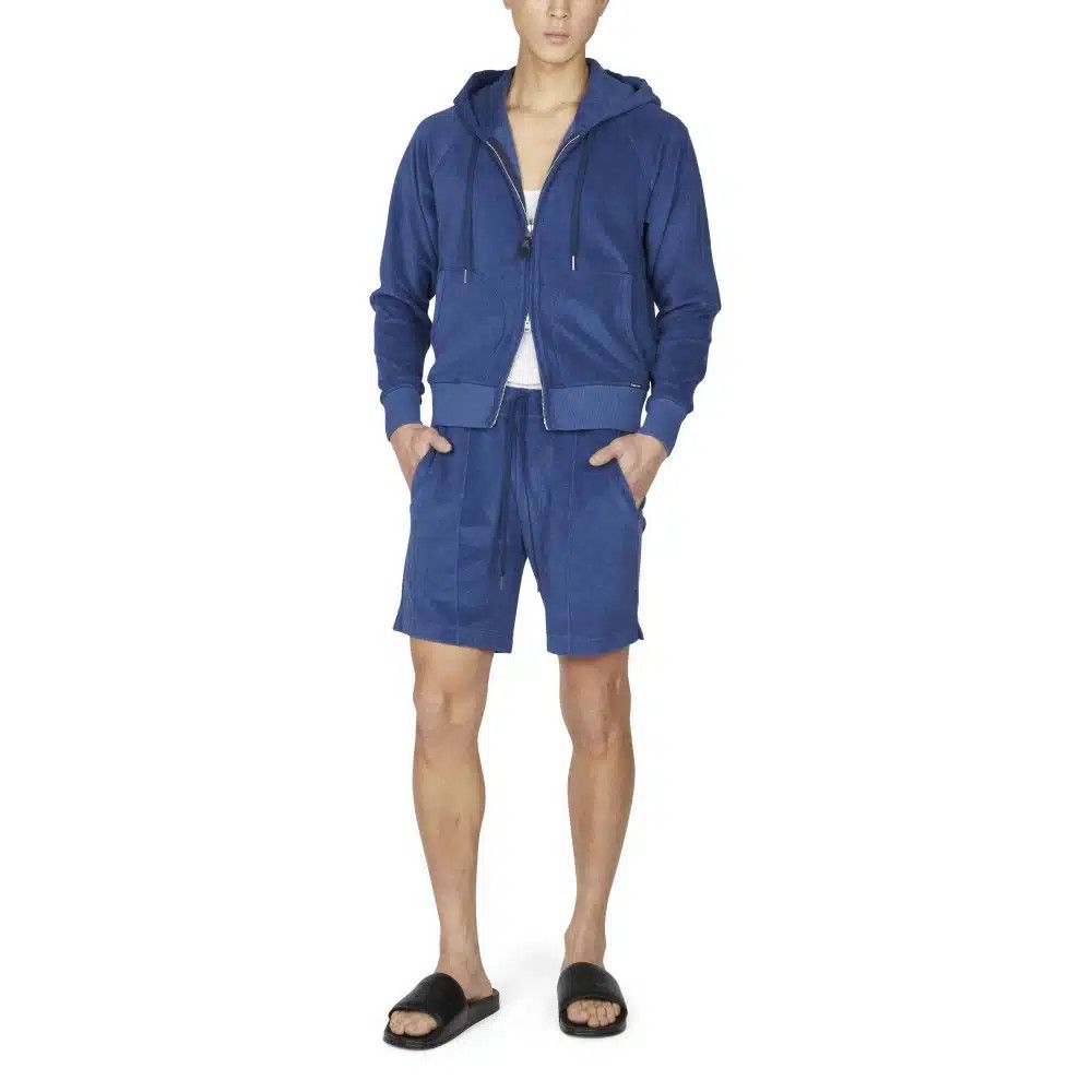 Tom Ford o1loc1c0825 JTR001 Zotton Towelling Short in Blue Size US 40 / EU 56 - 3 Thumbnail